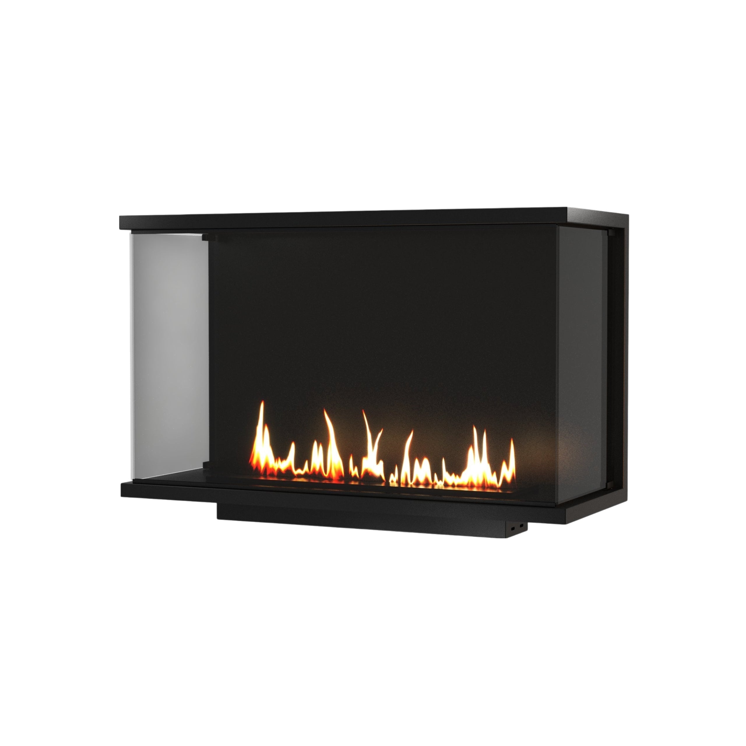 Made Driezijdig Inbouwhaard Volle Glas