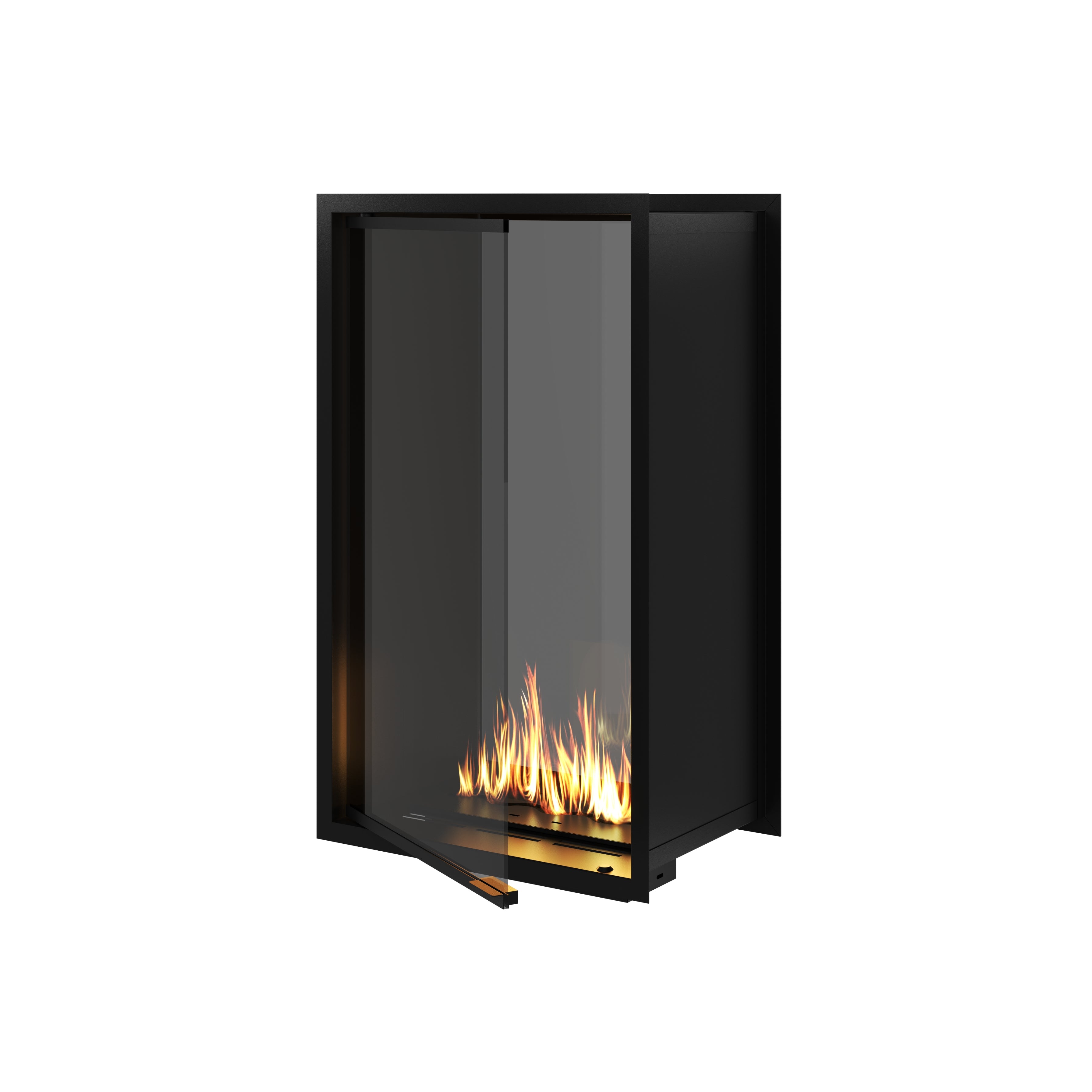 Fame Vertical Doorkijkhaard Met Volle Glas 60 x 100 cm