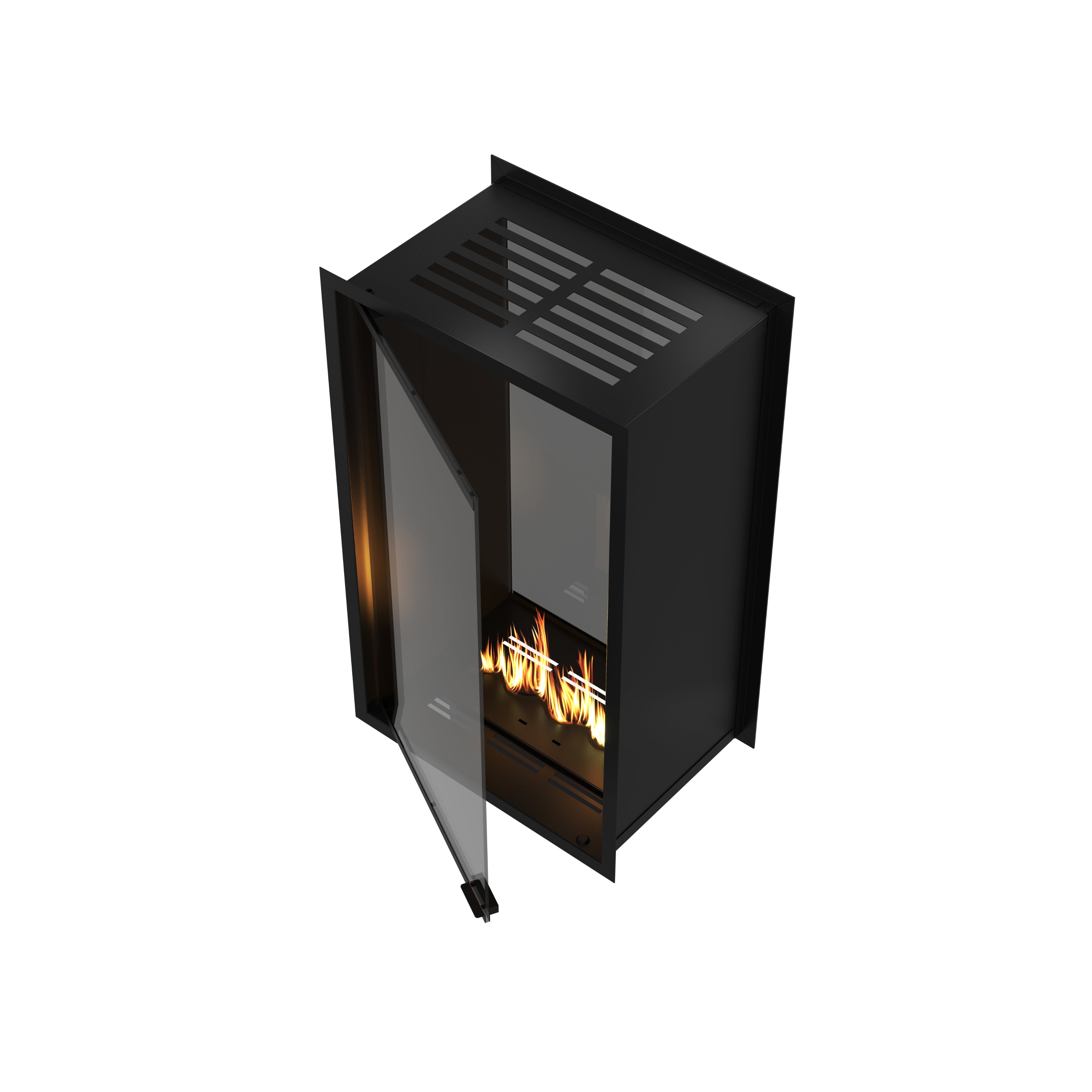 Fame Vertical Doorkijkhaard Met Volle Glas 60 x 100 cm