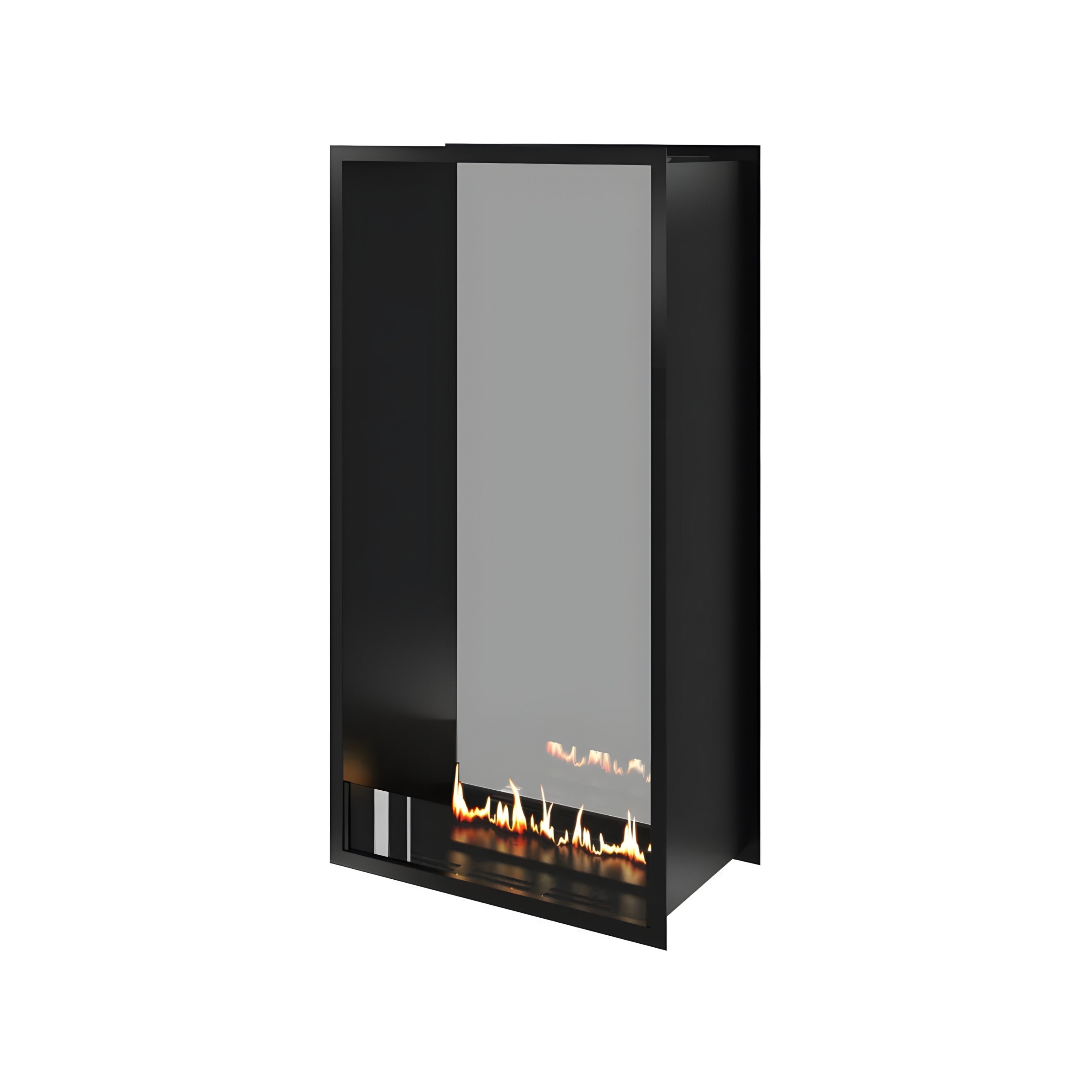 Fame Vertical Doorkijkhaard Enkel Volle Glas 60 x 120 cm