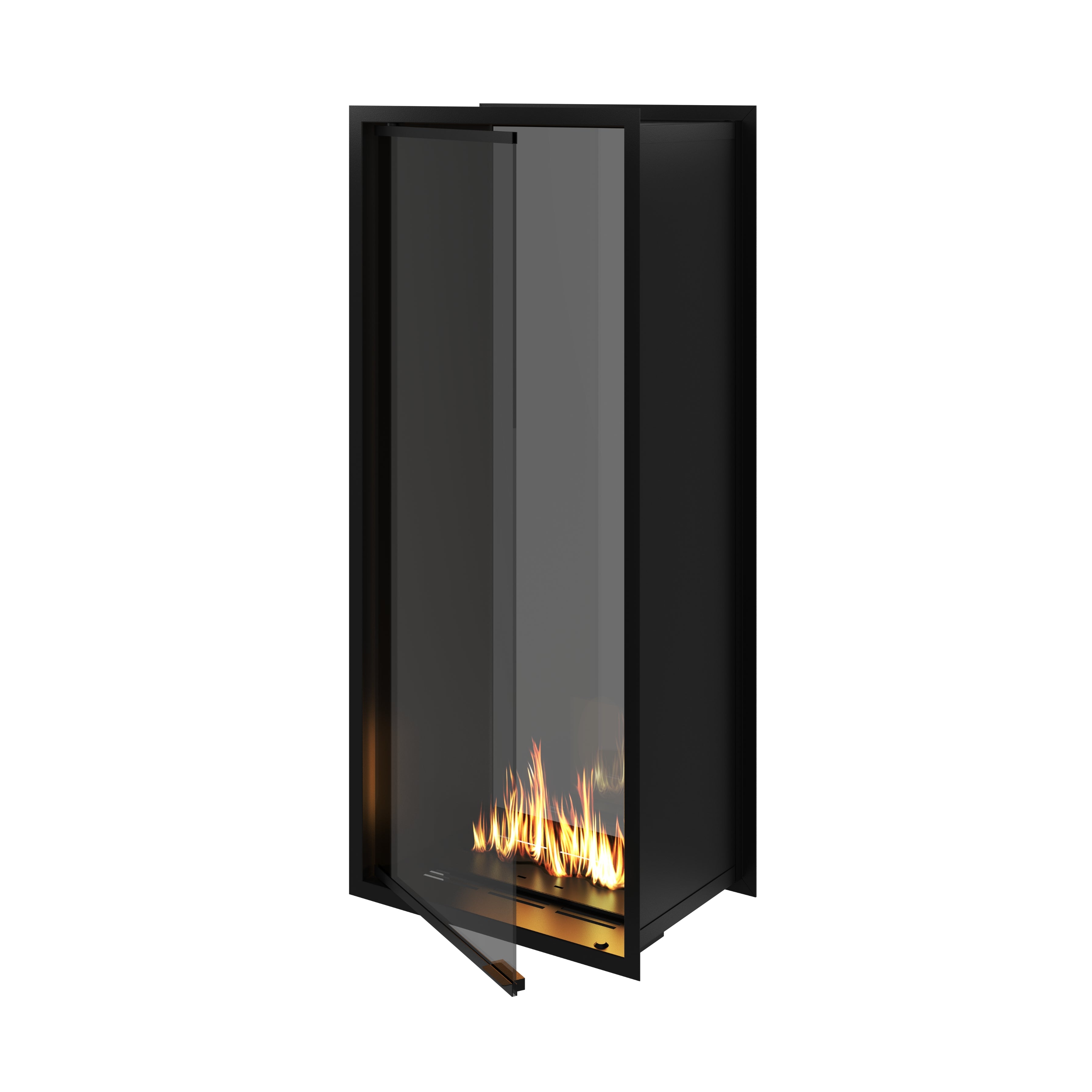 Fame Vertical Doorkijkhaard Met Volle Glas 60 x 140 cm