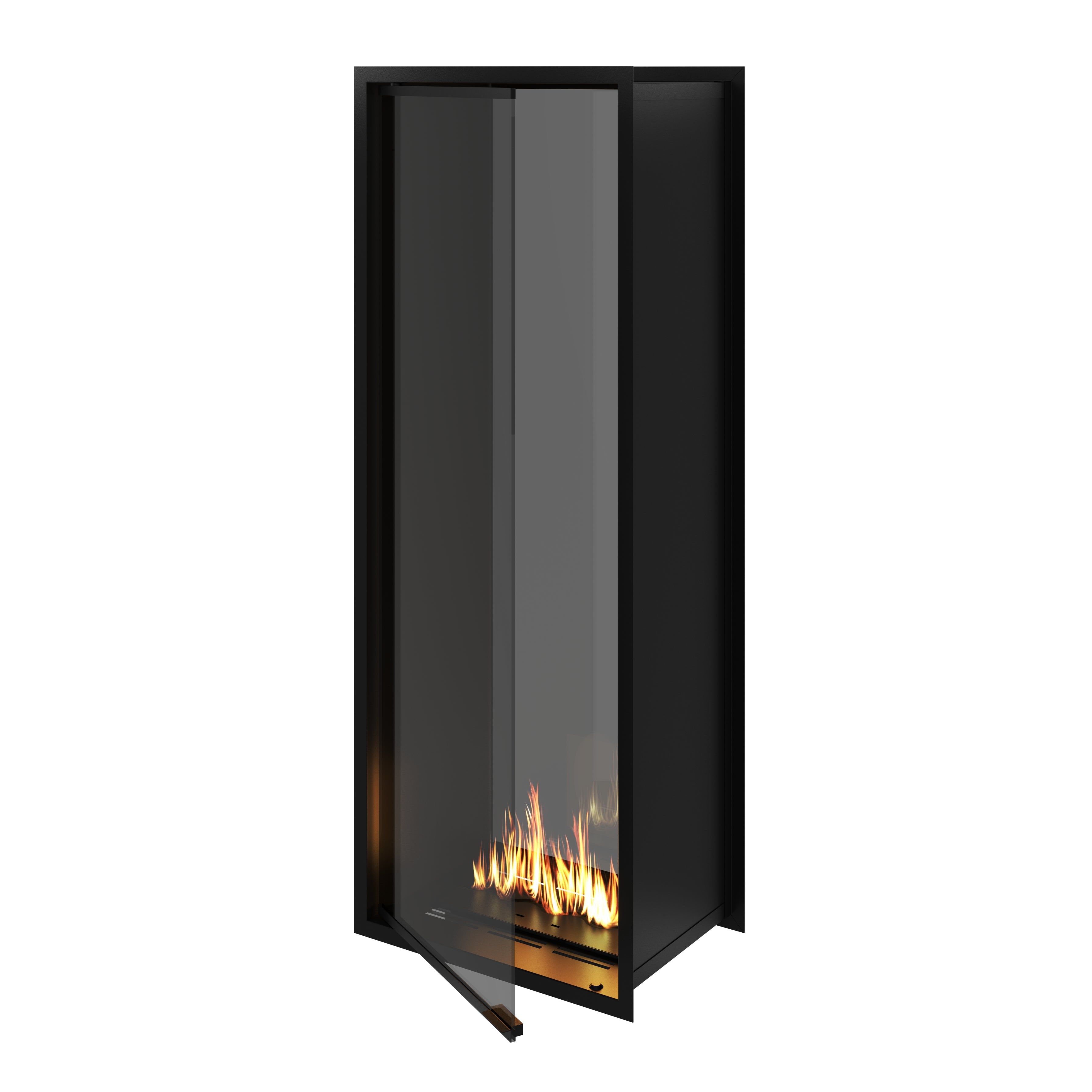 Fame Vertical Doorkijkhaard Met Volle Glas 60 x 160 cm