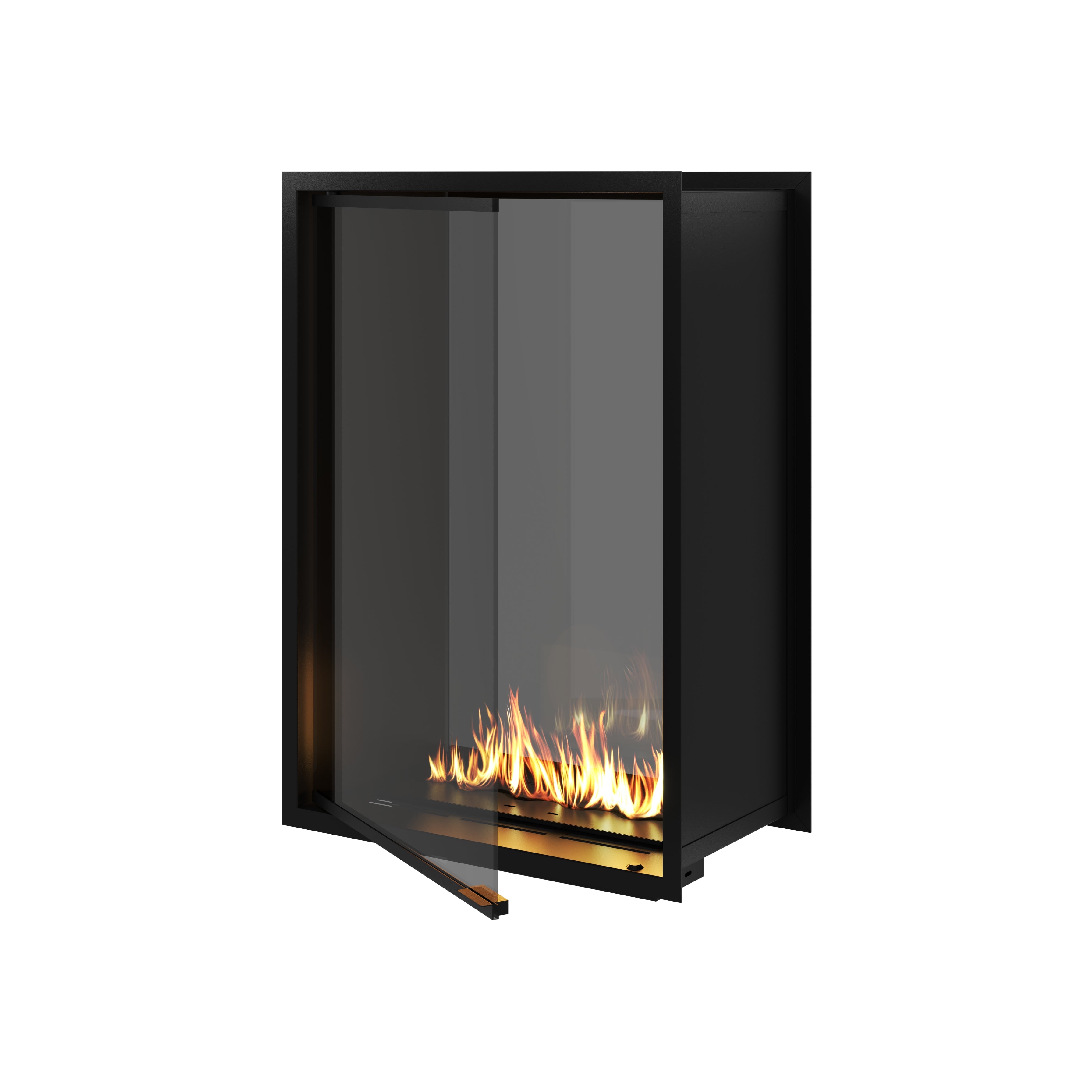 Fame Vertical Doorkijkhaard Met Volle Glas 70 x 100 cm