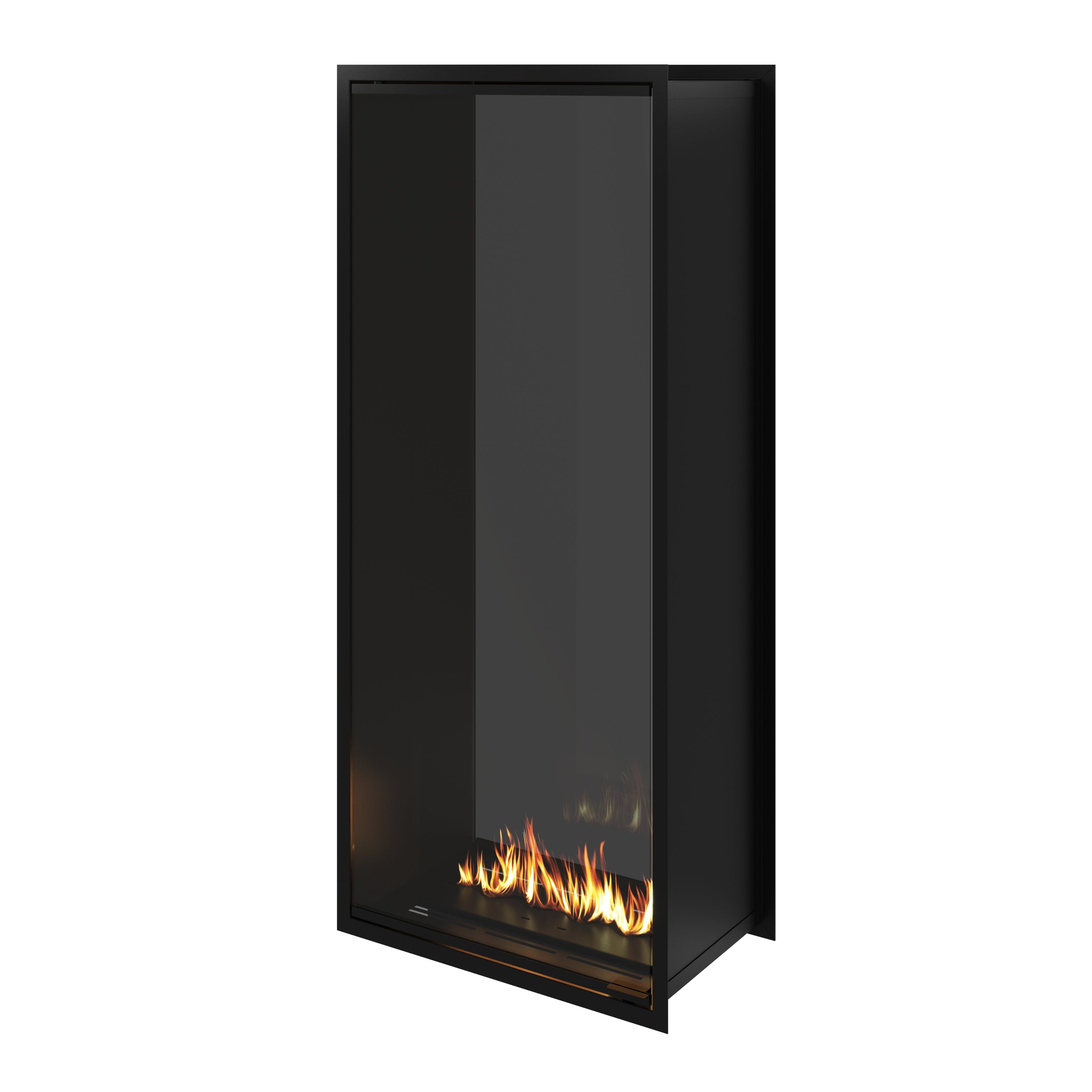 Fame Vertical Doorkijkhaard Met Volle Glas 70 x 160 cm