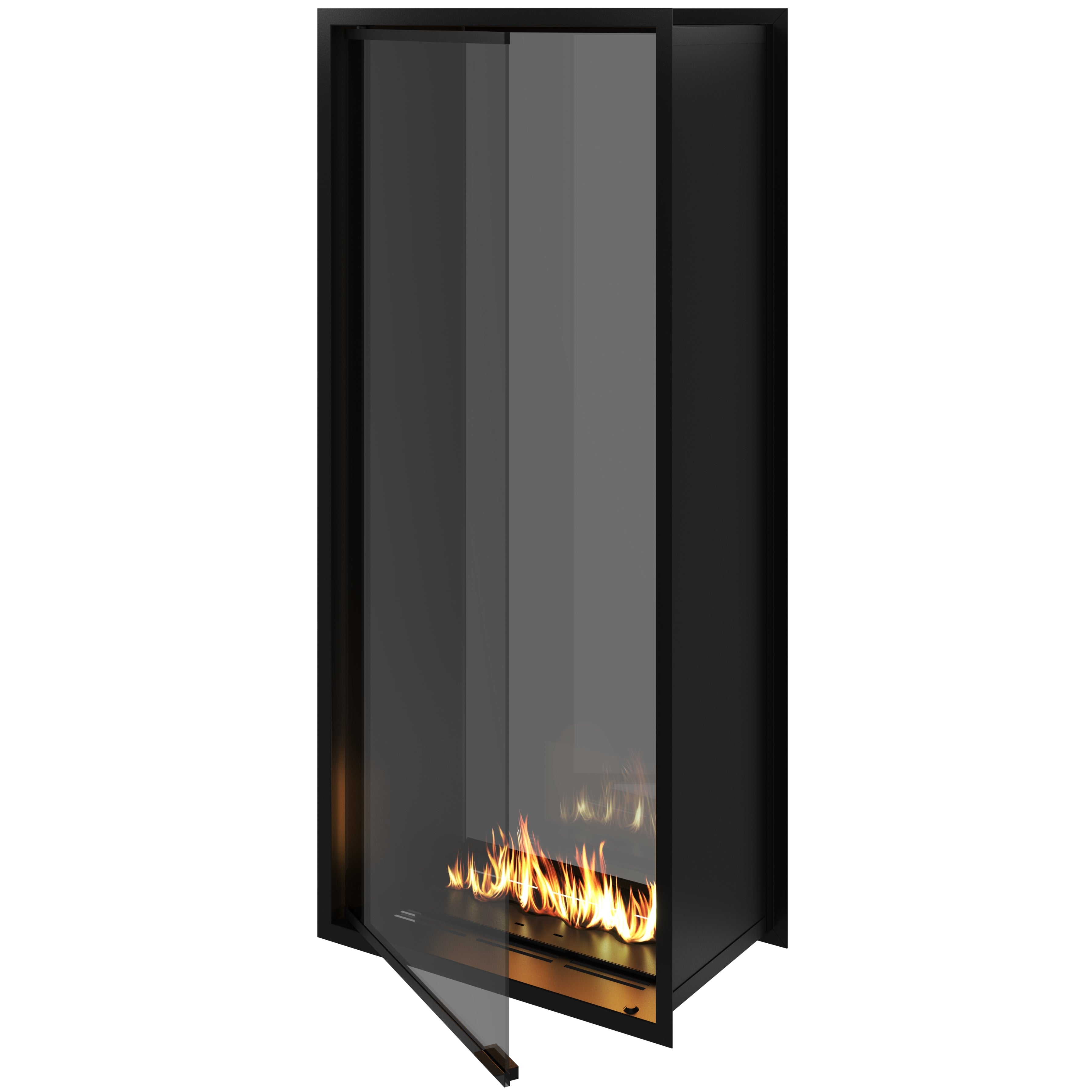 Fame Vertical Doorkijkhaard Met Volle Glas 70 x 200 cm