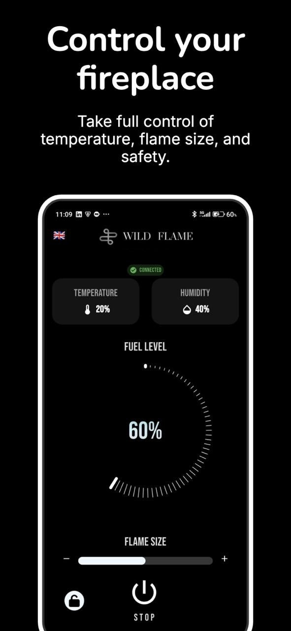 Smart Fire A4 Automatische Brander 160 cm