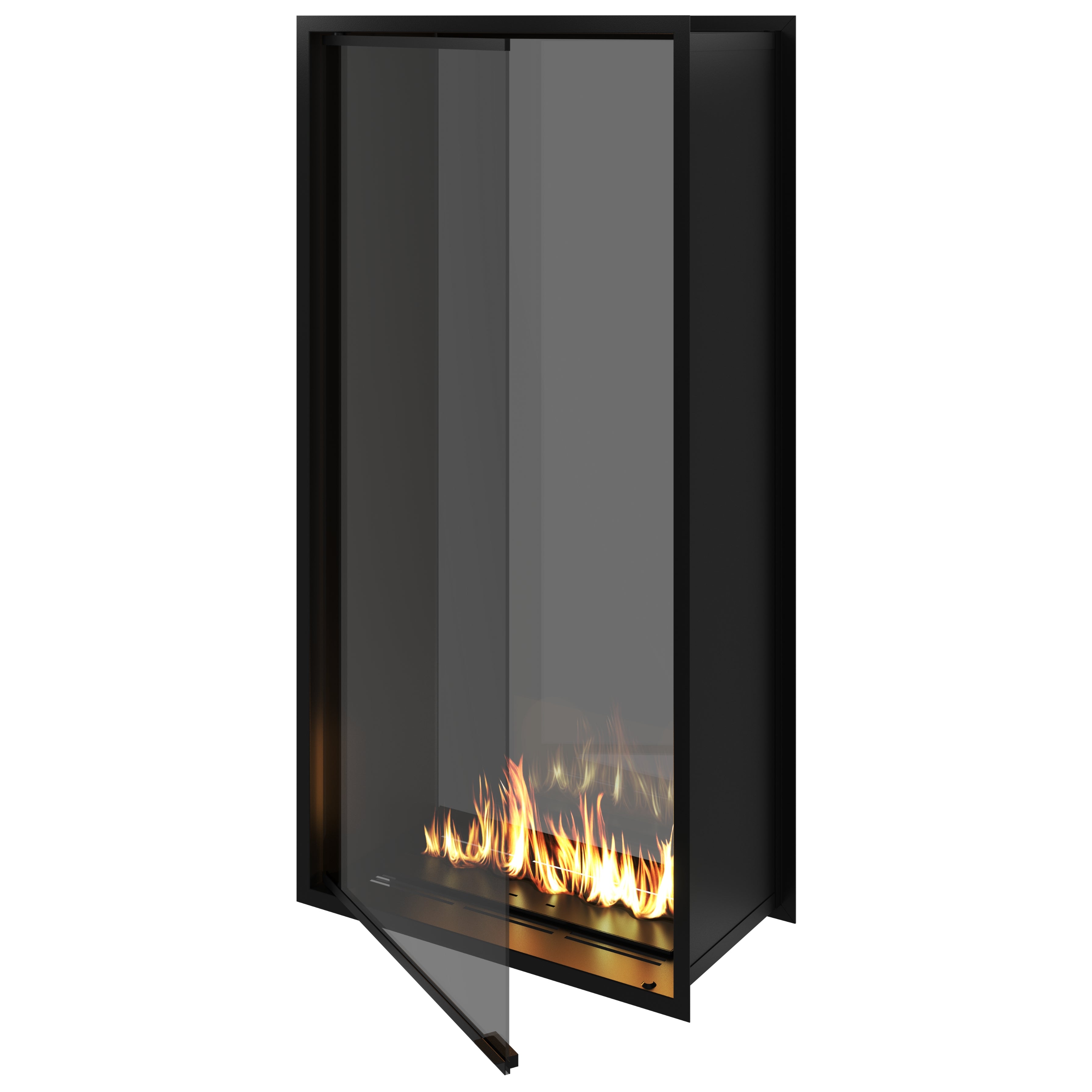 Fame Vertical Doorkijkhaard Met Volle Glas 80 x 180 cm