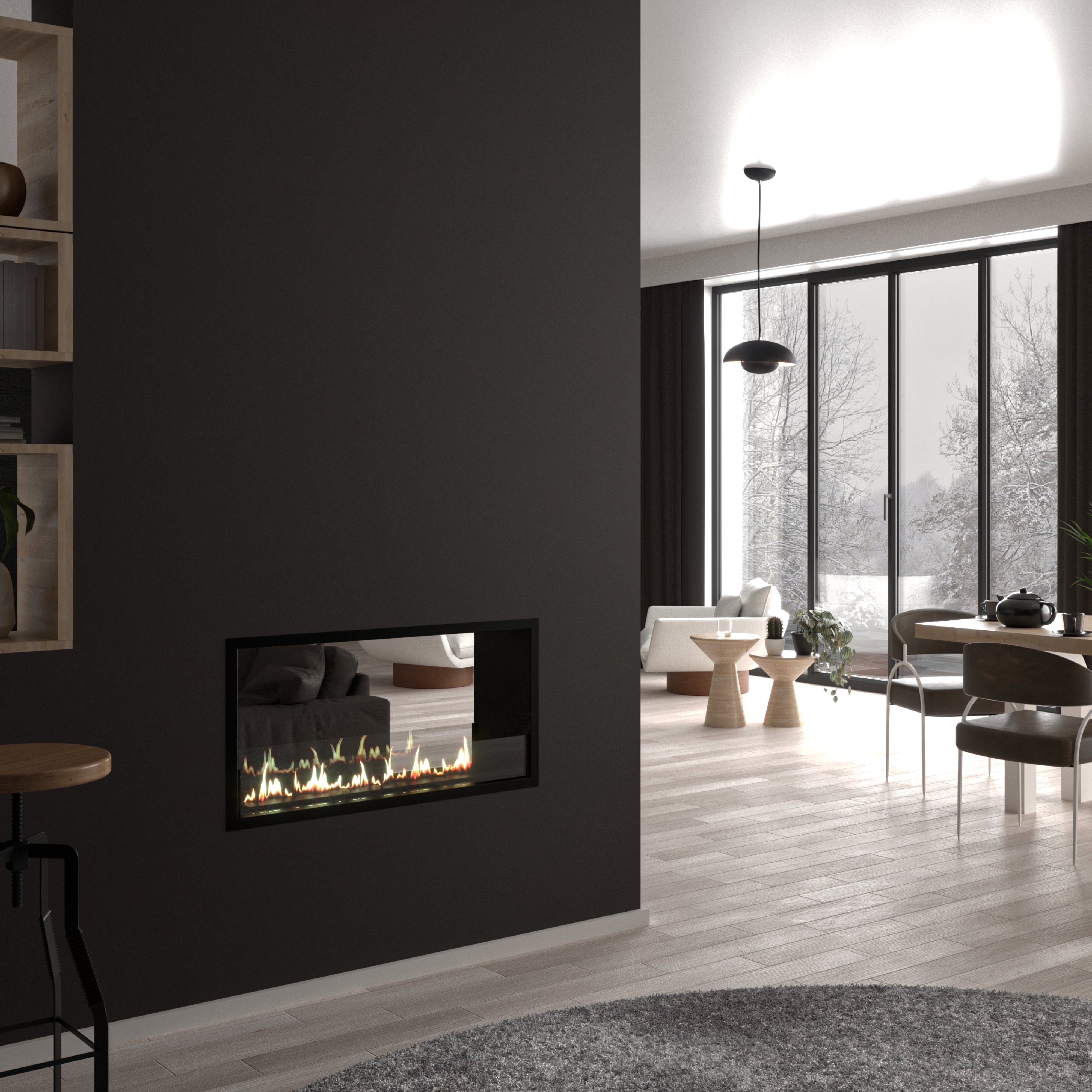 Fame Bio Ethanol Doorkijkhaard 100 cm