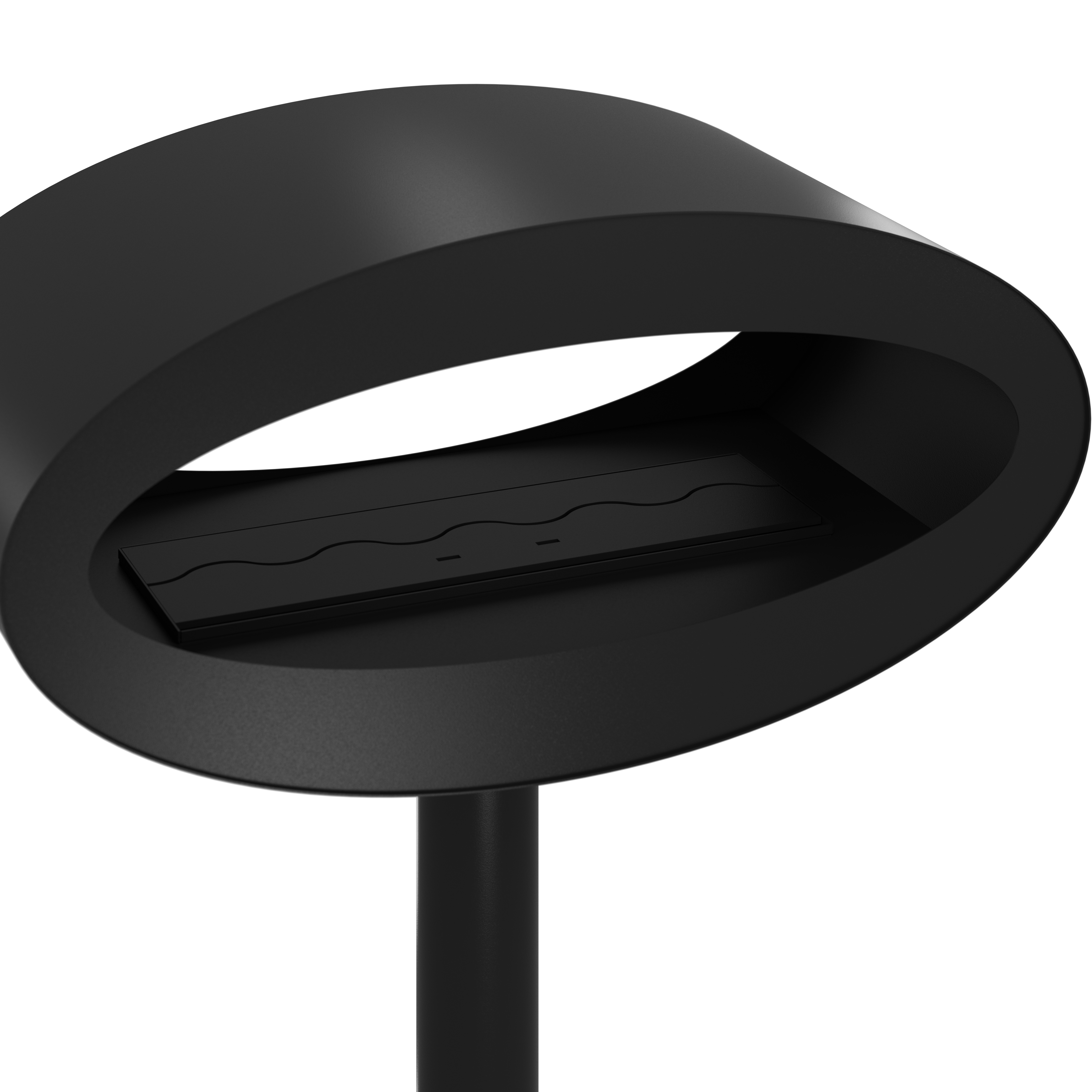 Ova Zwart Vrijstaand Doorkijkhaard D80 cm