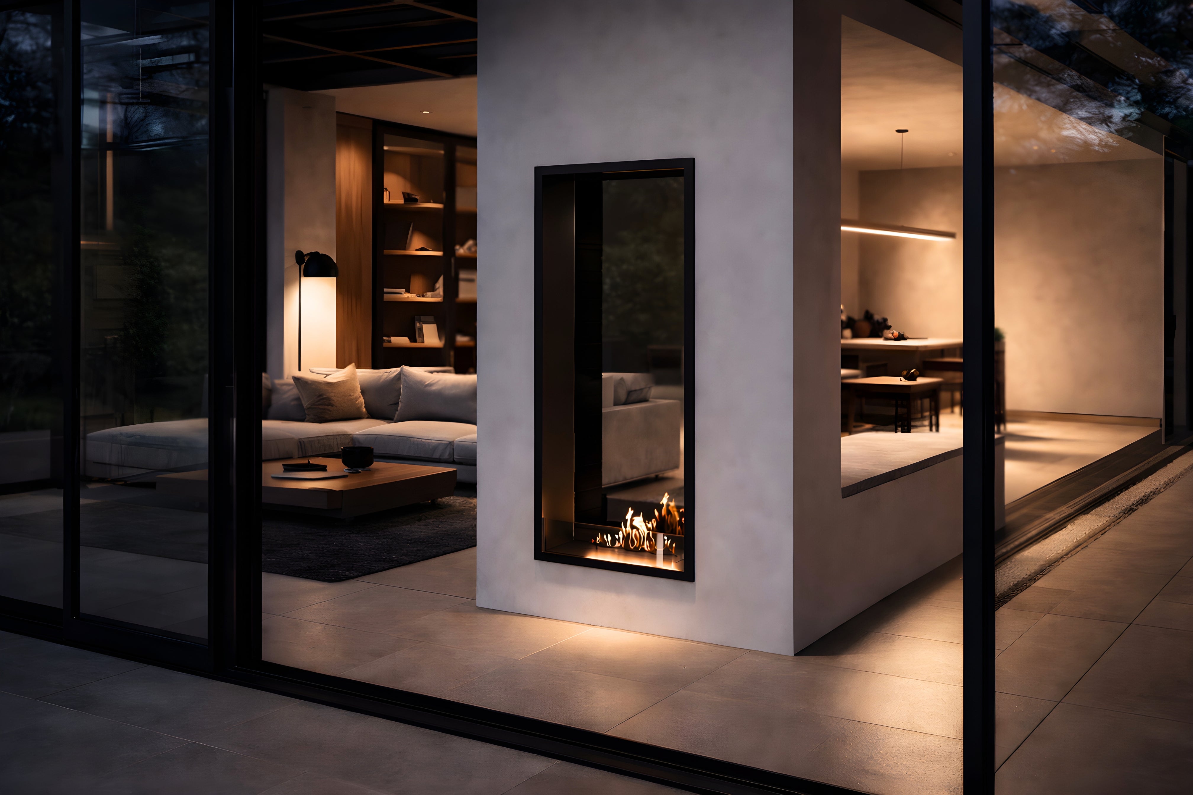 Fame Vertical Bio Ethanol Doorkijkhaard 60 x 140 cm