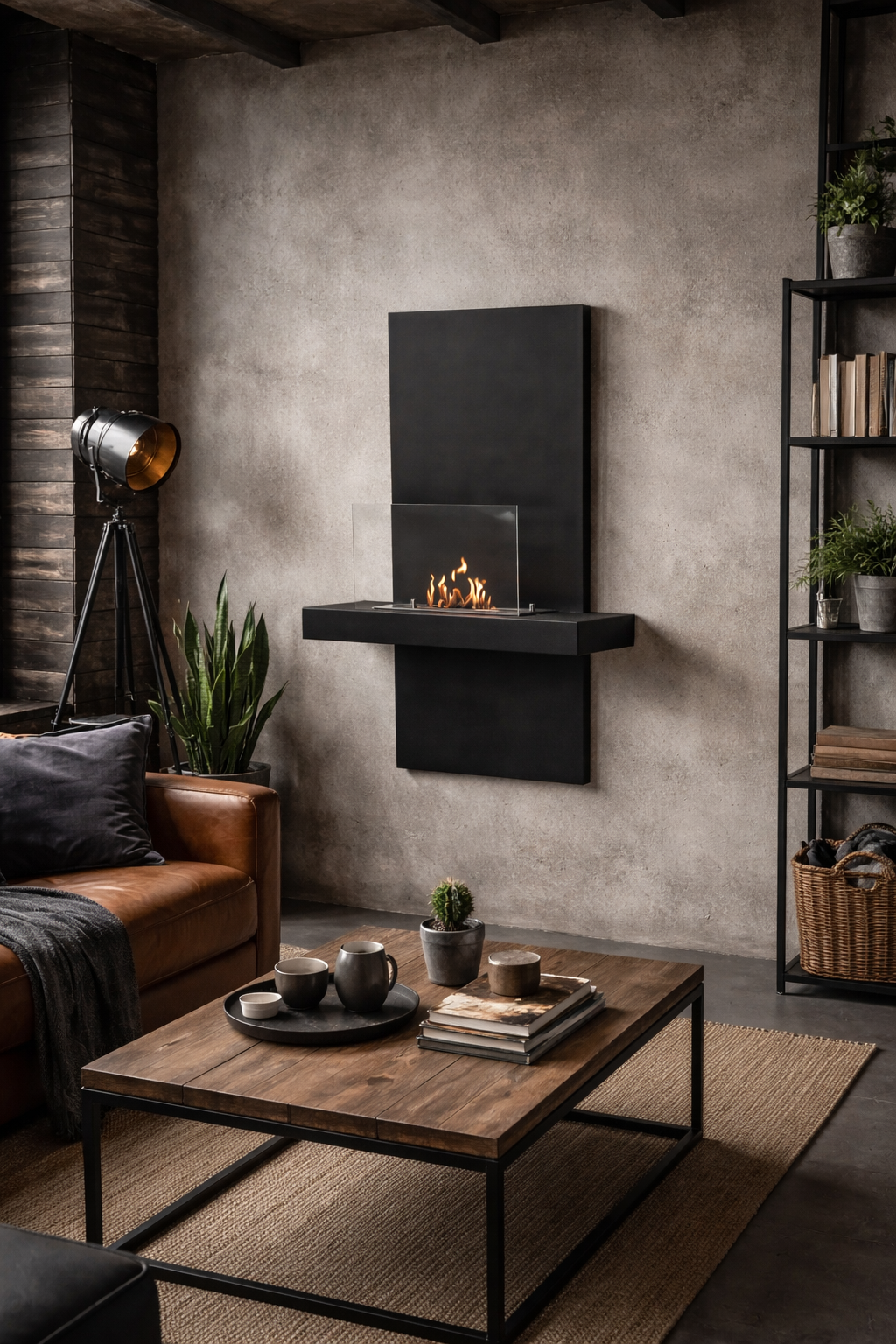 Aliana Bio Ethanol Wandhaard H80 cm