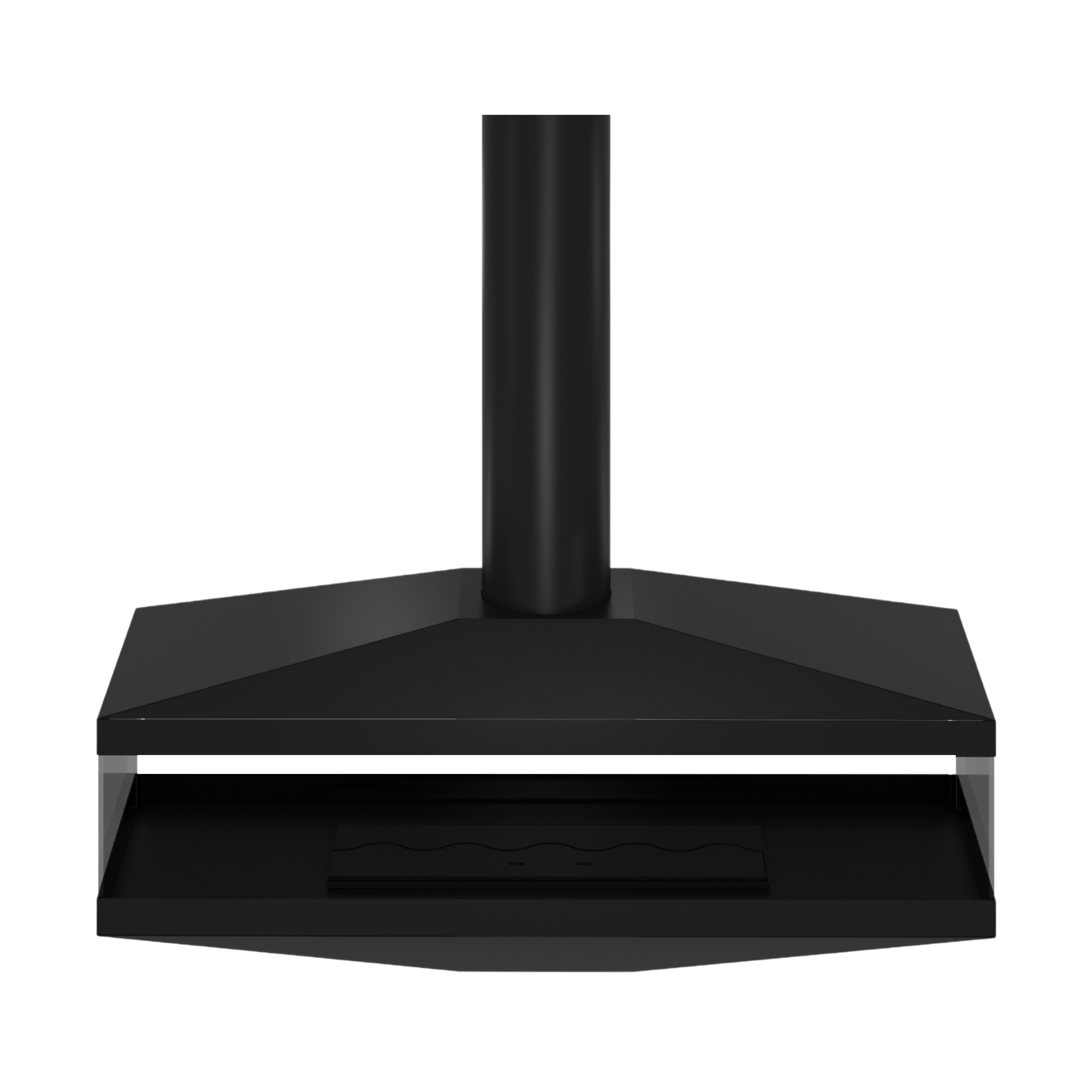 Aura Tube Zwart Doorkijk Plafondhaard 120 cm