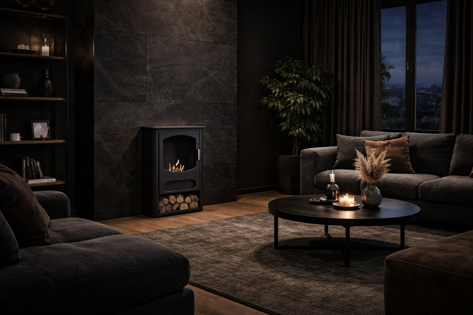 Aurora Bio Ethanol Kachel H70 cm