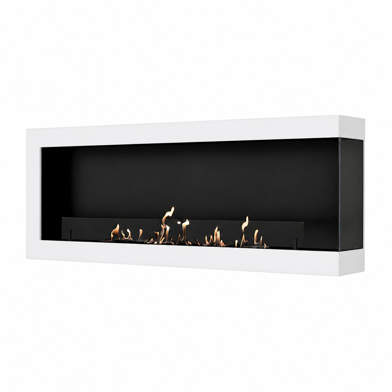 Base Box Rechts Hangende Hoekhaard Wit 140 cm