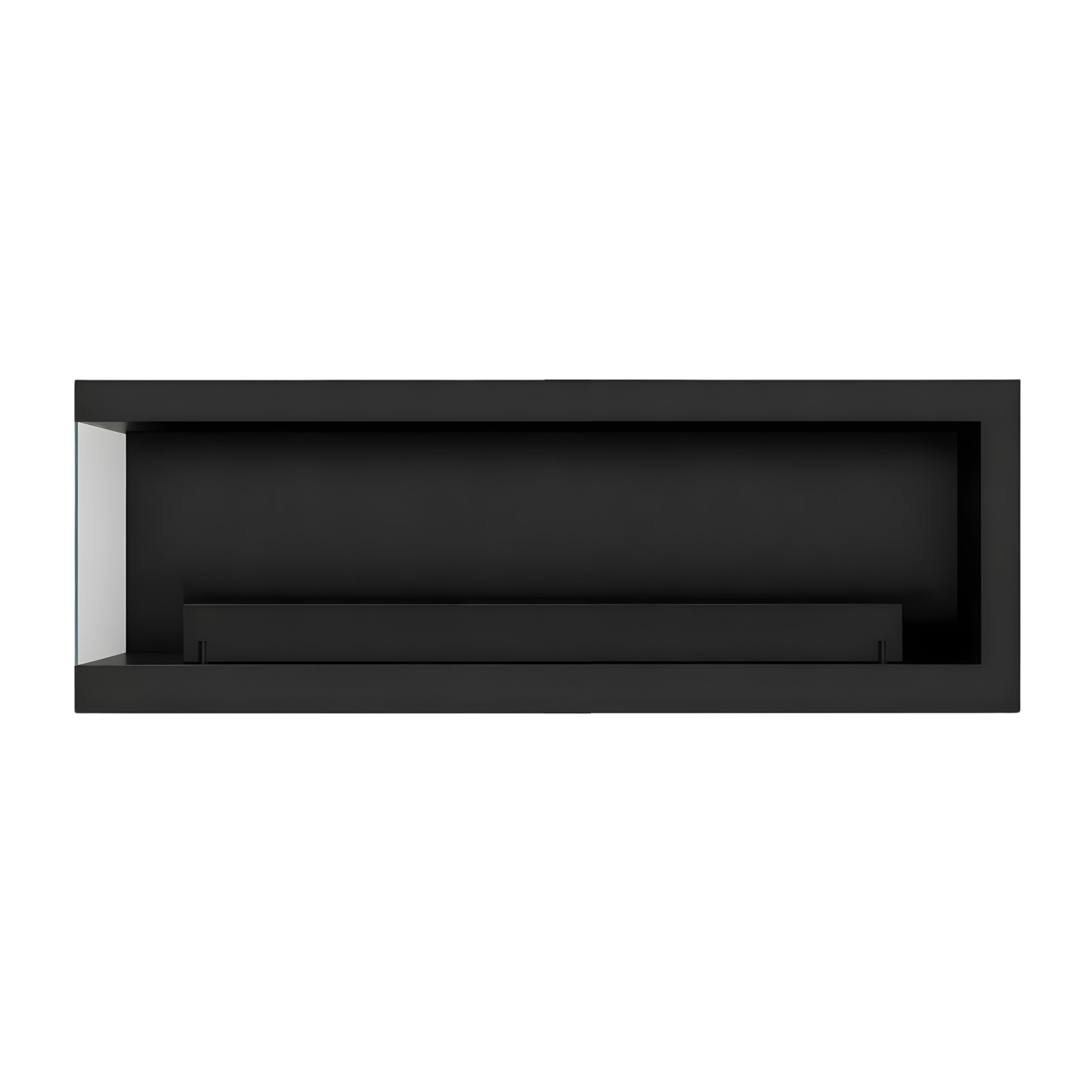 Base Box Links Hangende Hoekhaard Zwart 120 cm