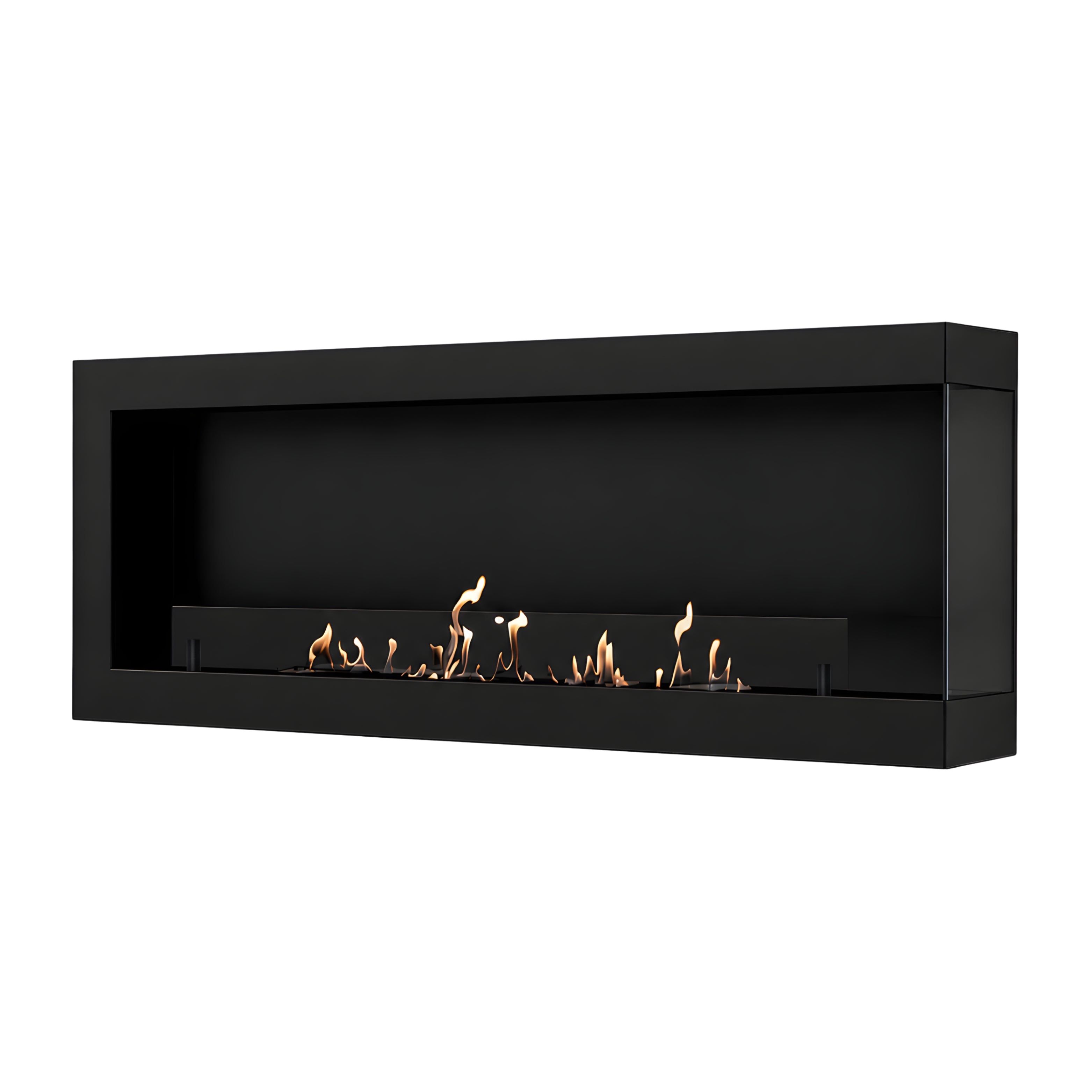 Base Box Rechts Hangende Hoekhaard Zwart 120 cm