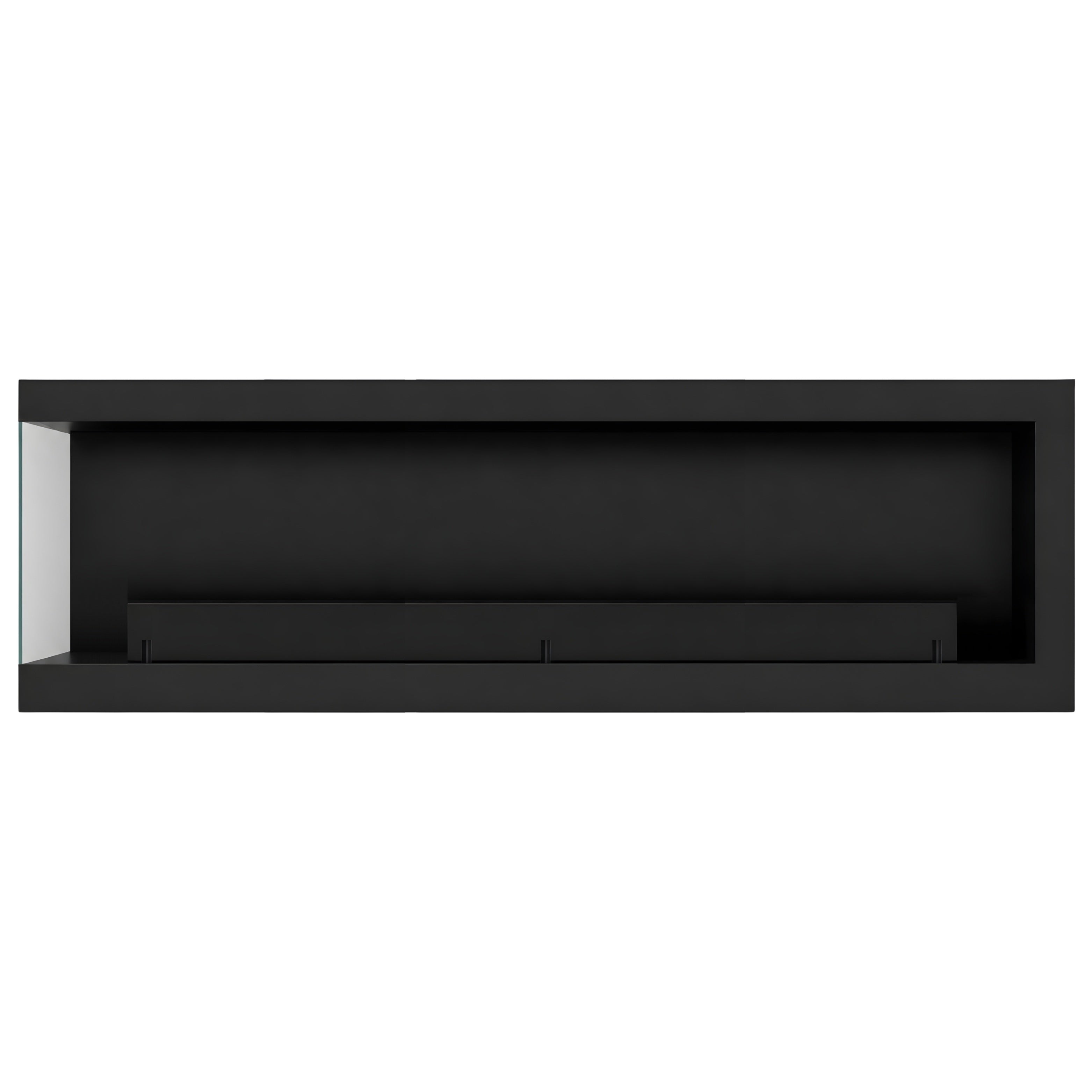 Base Box Links Hangende Hoekhaard Zwart 160 cm