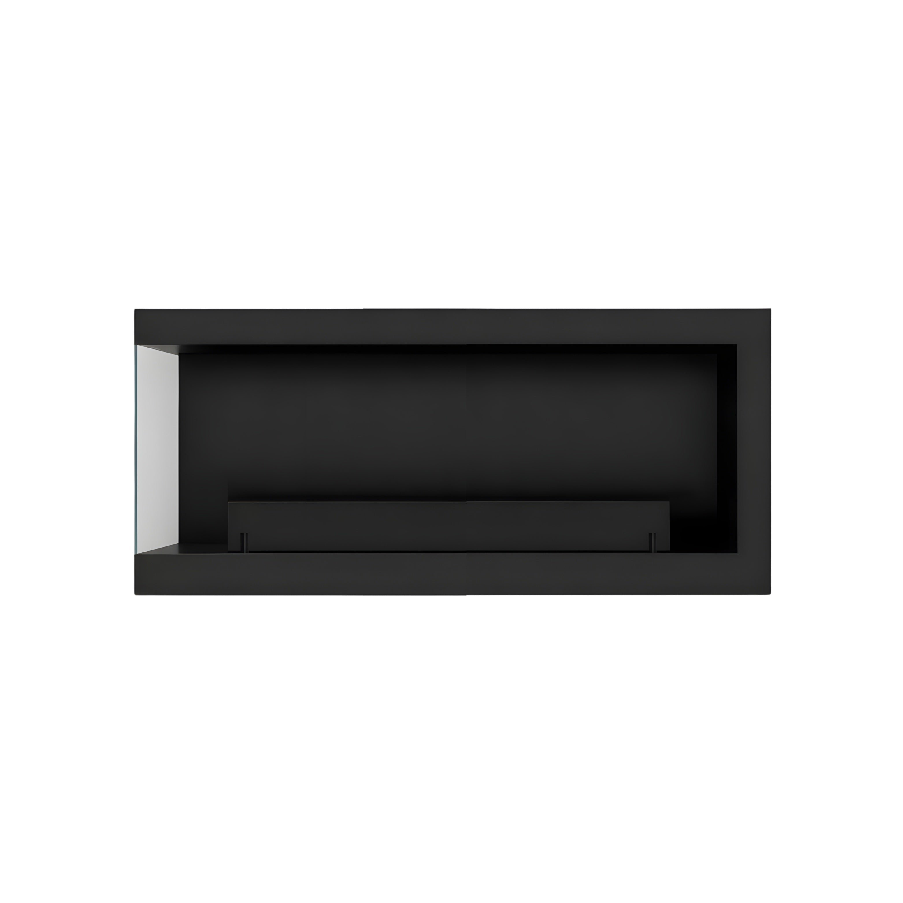 Base Box Links Hangende Hoekhaard Zwart 80 cm