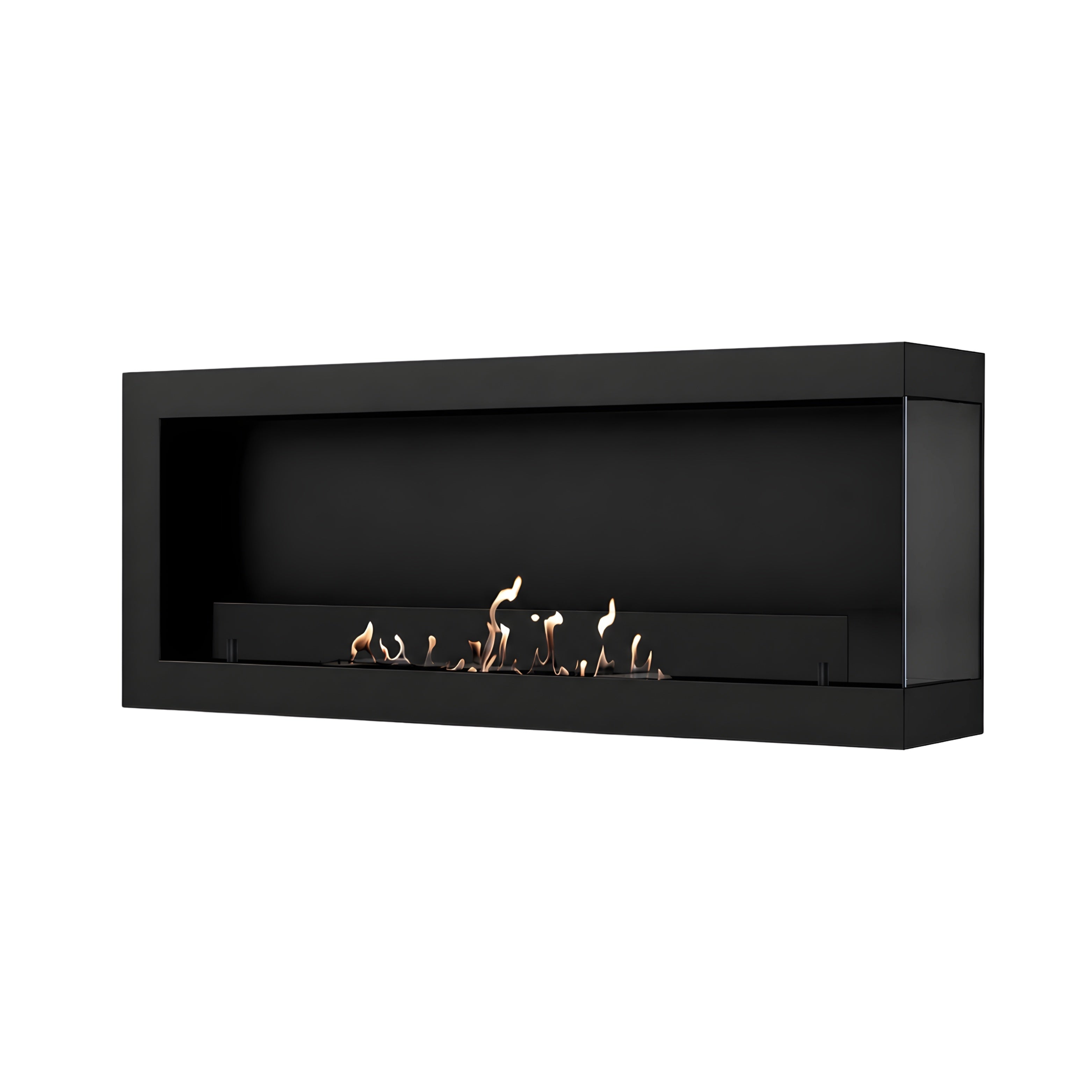 Base Box Rechts Hangende Hoekhaard Zwart 100 cm