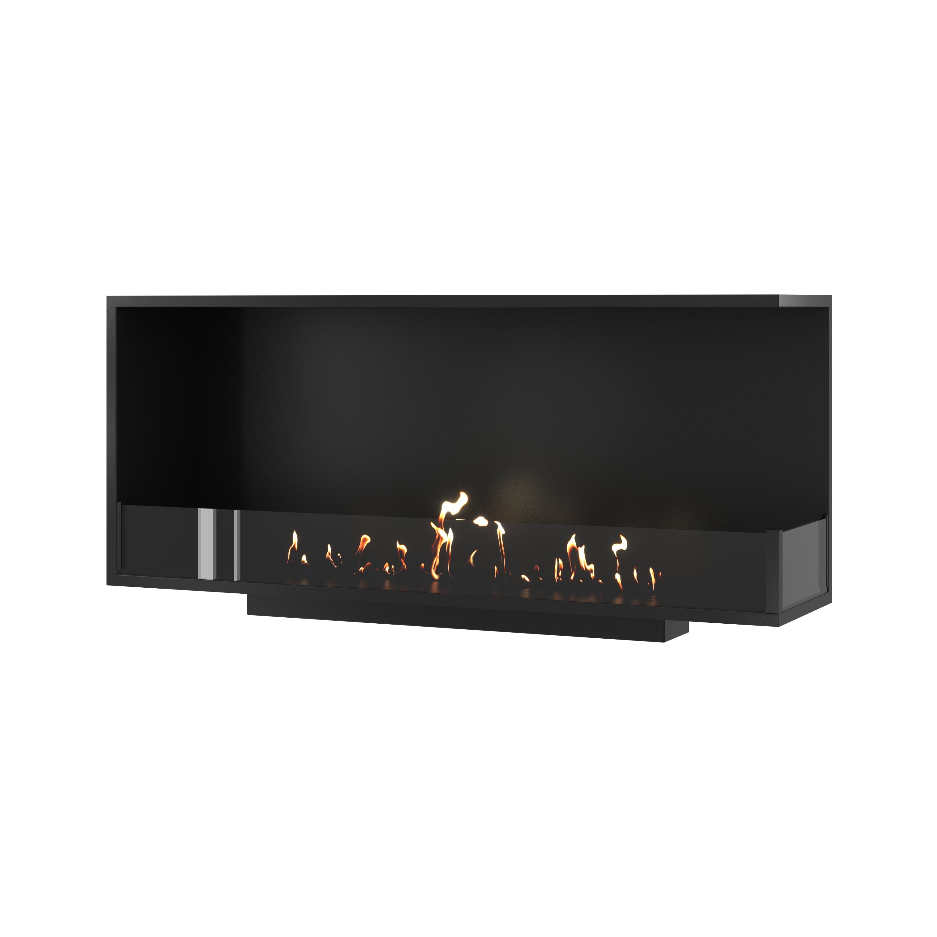 Base Rechts Inbouwhoekhaard 120 cm