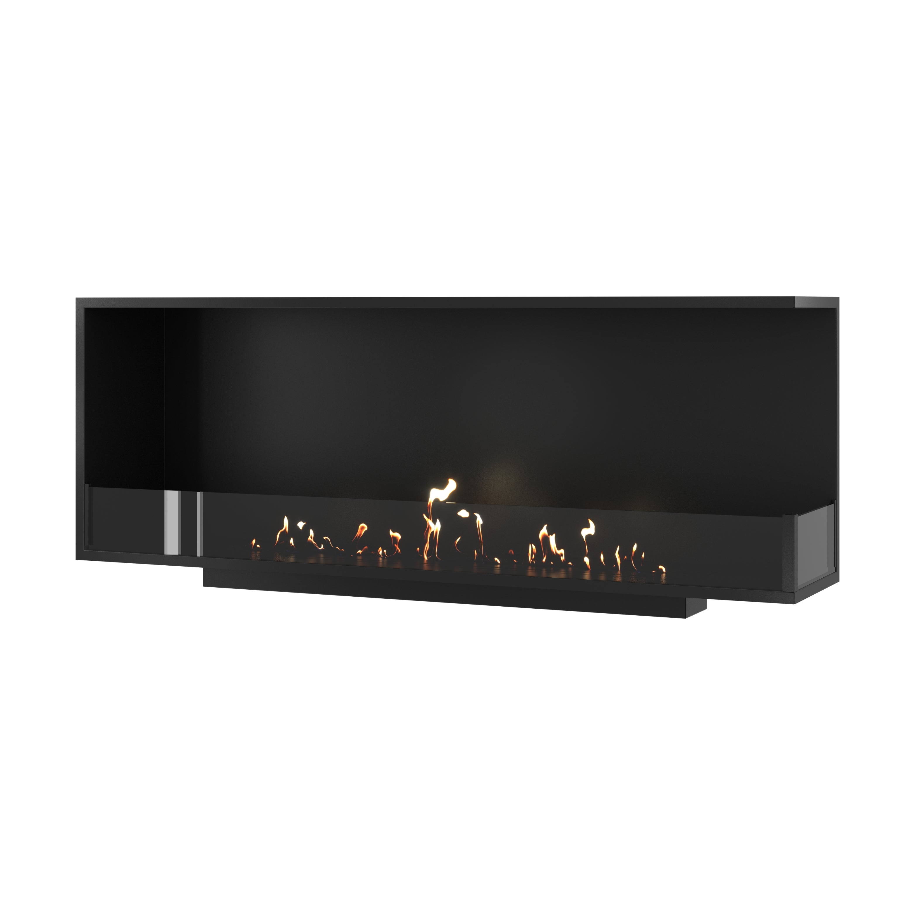 Base Rechts Inbouwhoekhaard 140 cm