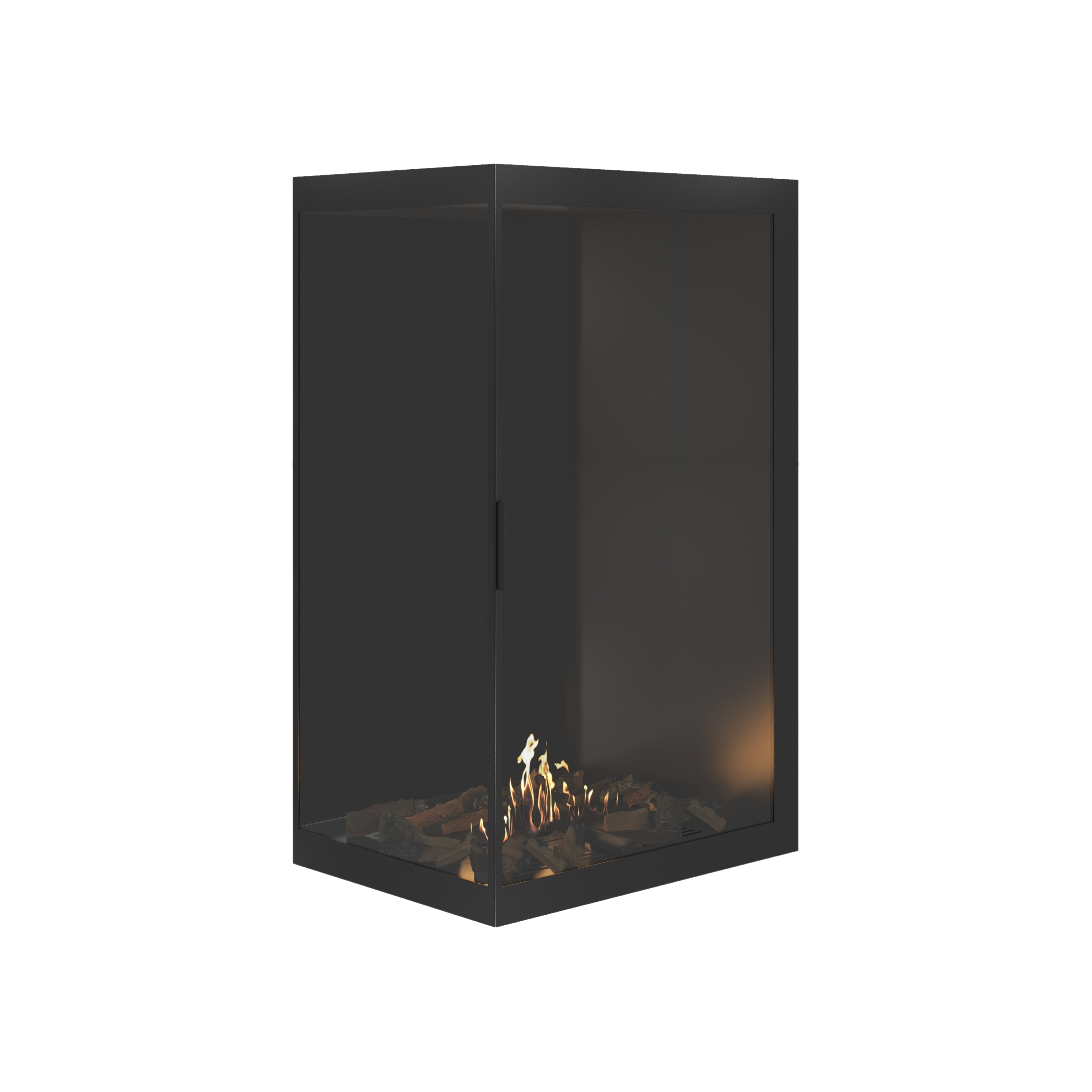 Base Vertical Hoekhaard Links Volle Glas 80 x 120 cm