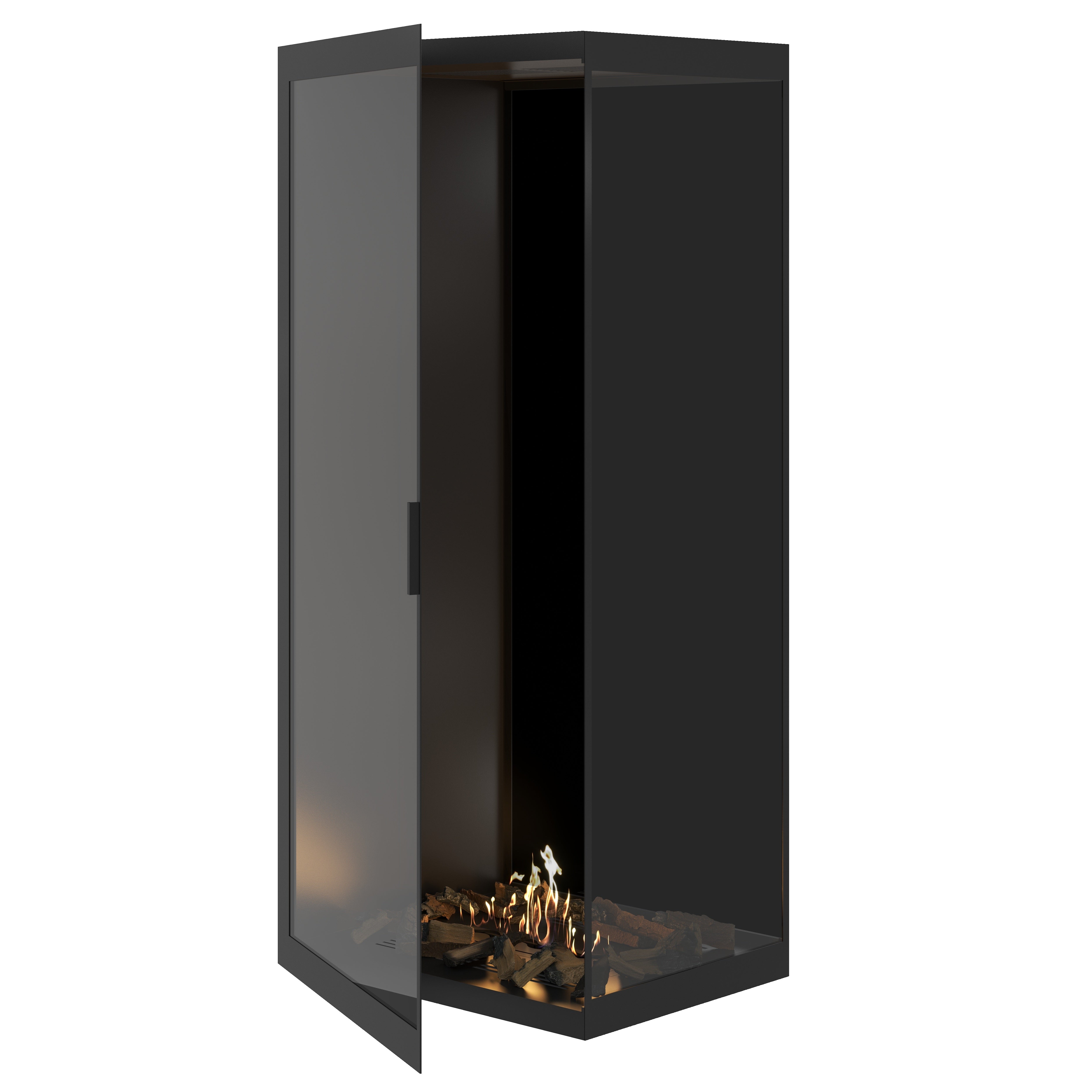 Base Vertical Hoekhaard Rechts Volle Glas 60 x 100 cm