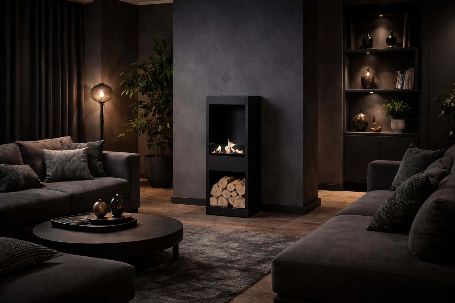 Blink Bio Ethanol Vrijstaand Haard H140 cm