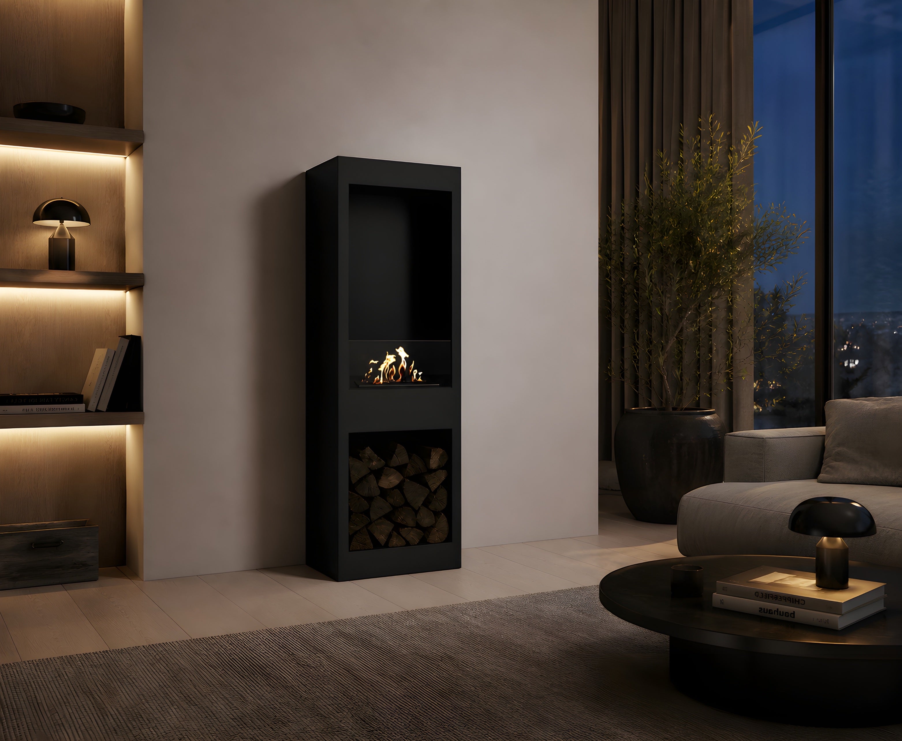 Blink Bio Ethanol Vrijstaand Haard H140 cm