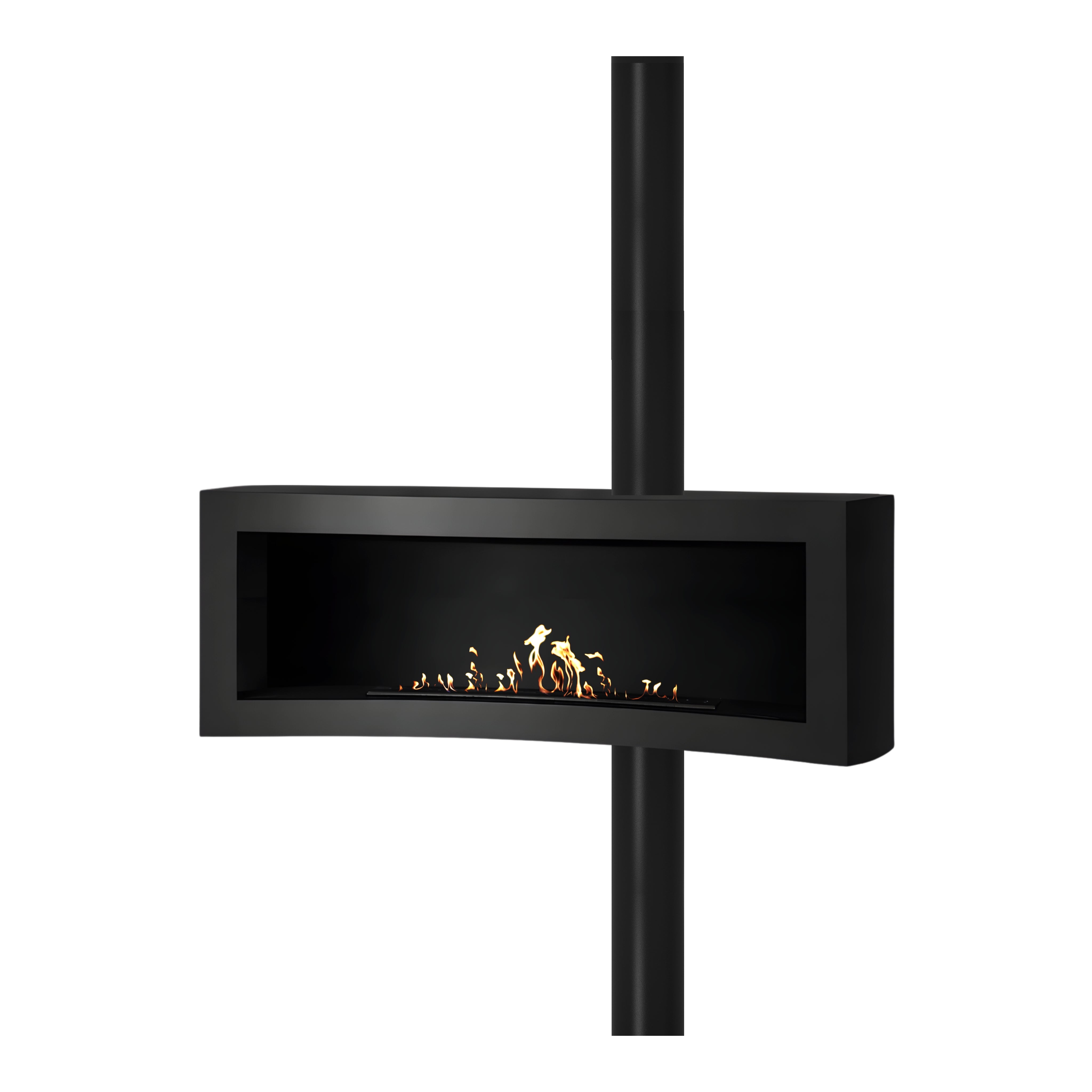 Tobav Curve Standing – Hanging Bio Fireplace 120 cm