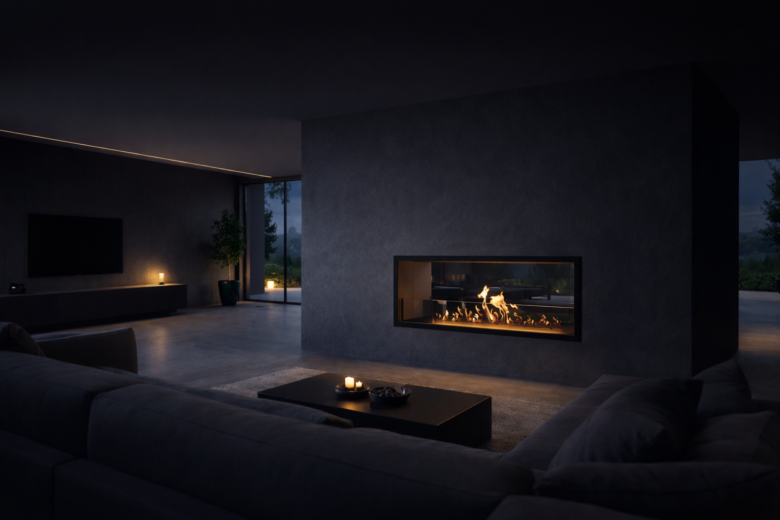 Fame Bio Ethanol Doorkijkhaard 100 cm