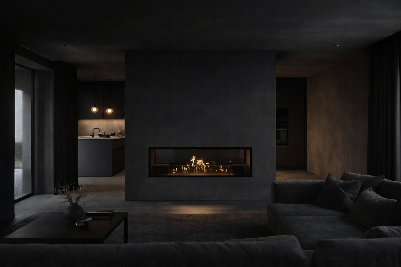 Fame Bio Ethanol Doorkijkhaard 130 cm