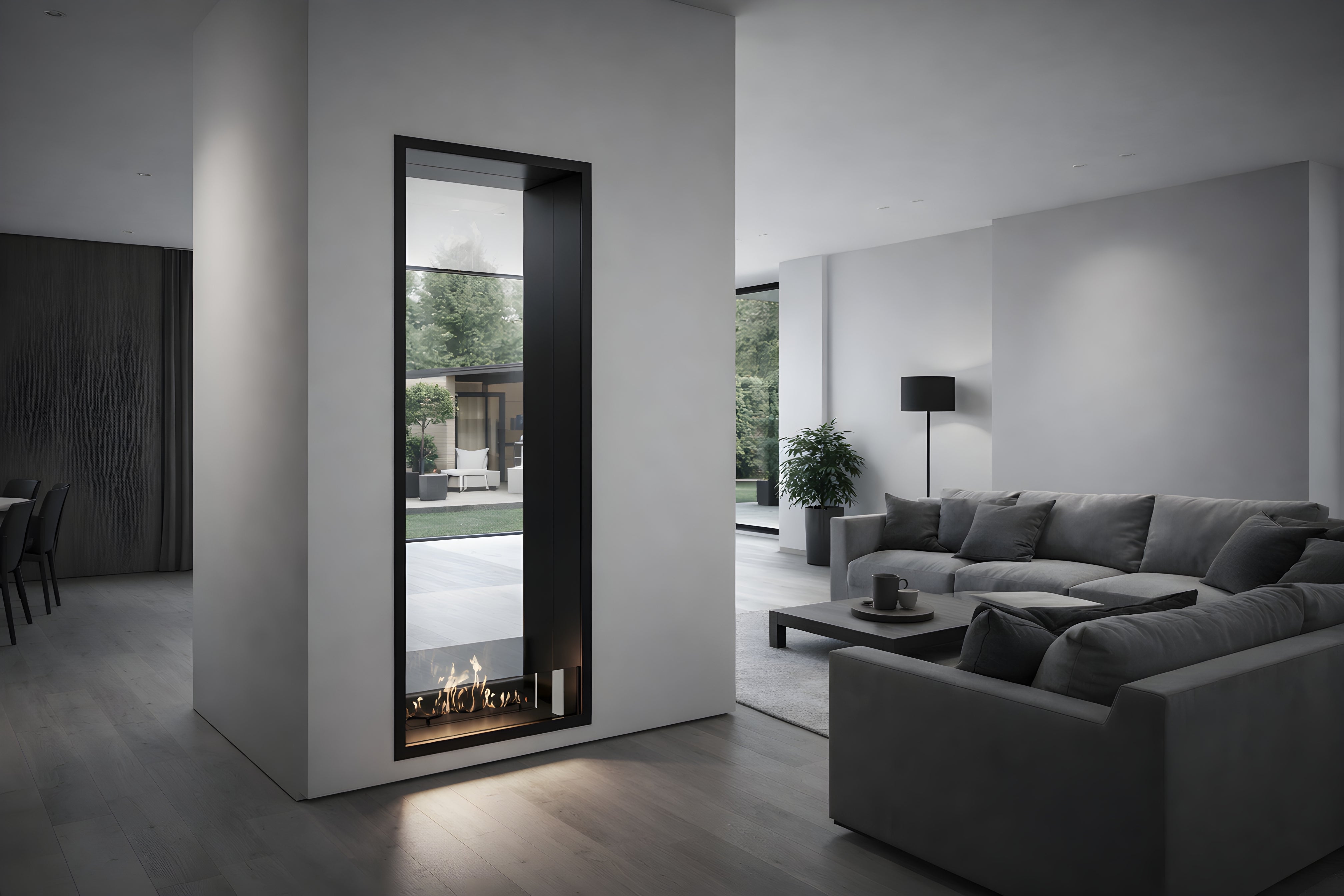 Fame Vertical Bio Ethanol Doorkijkhaard 70 x 100 cm