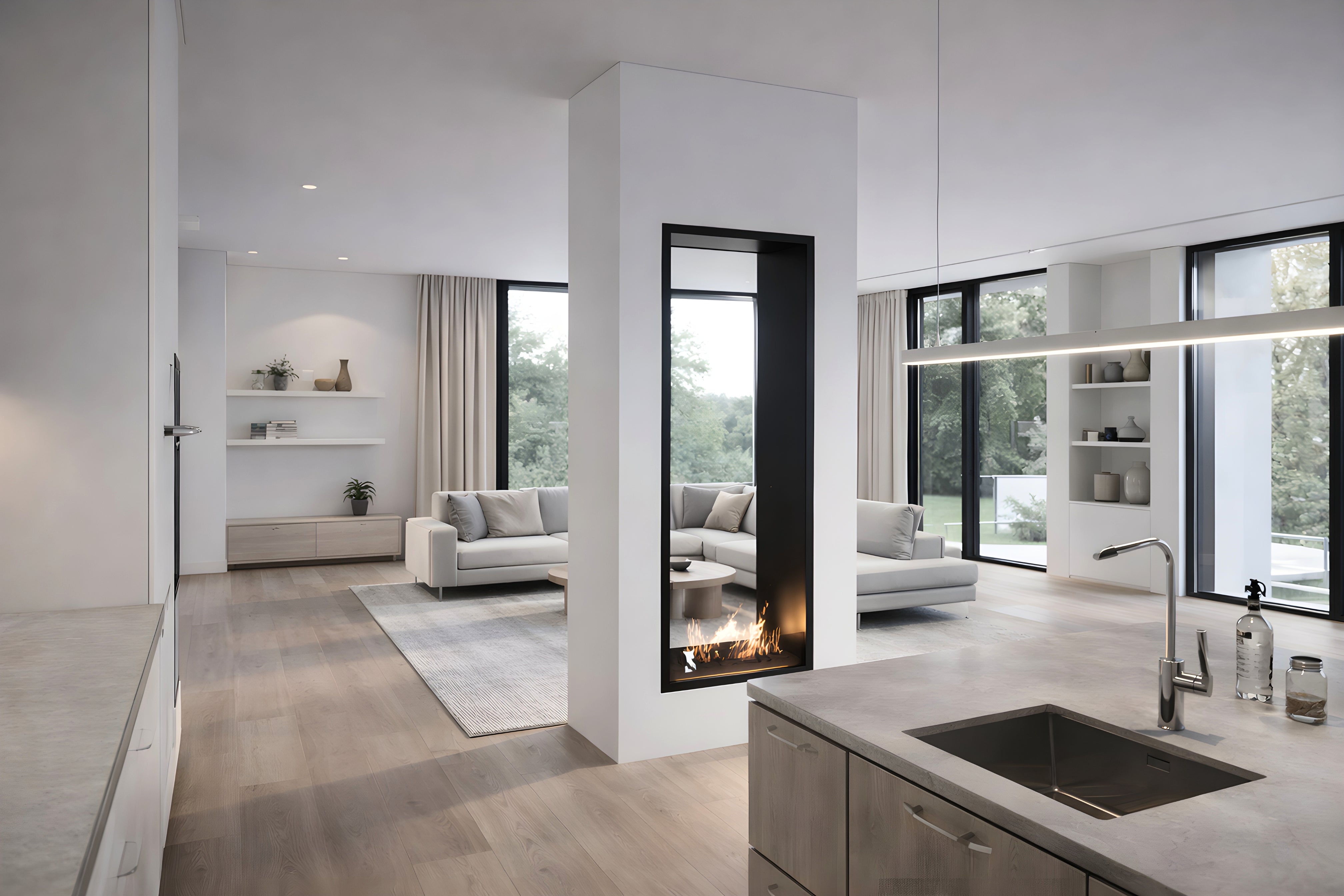 Fame Vertical Bio Ethanol Doorkijkhaard 60 x 100 cm