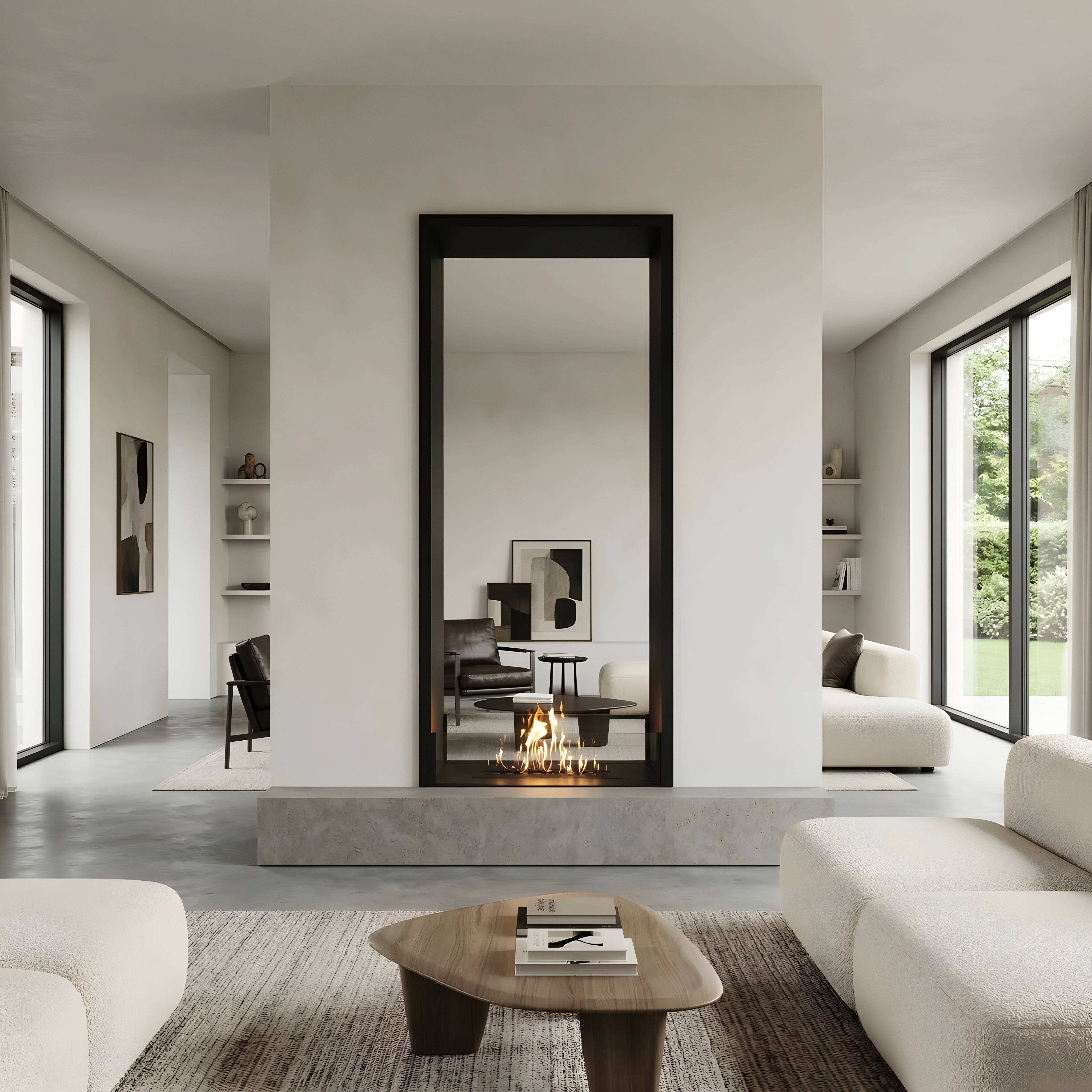 Fame Vertical Bio Ethanol Doorkijkhaard 80 x 140 cm