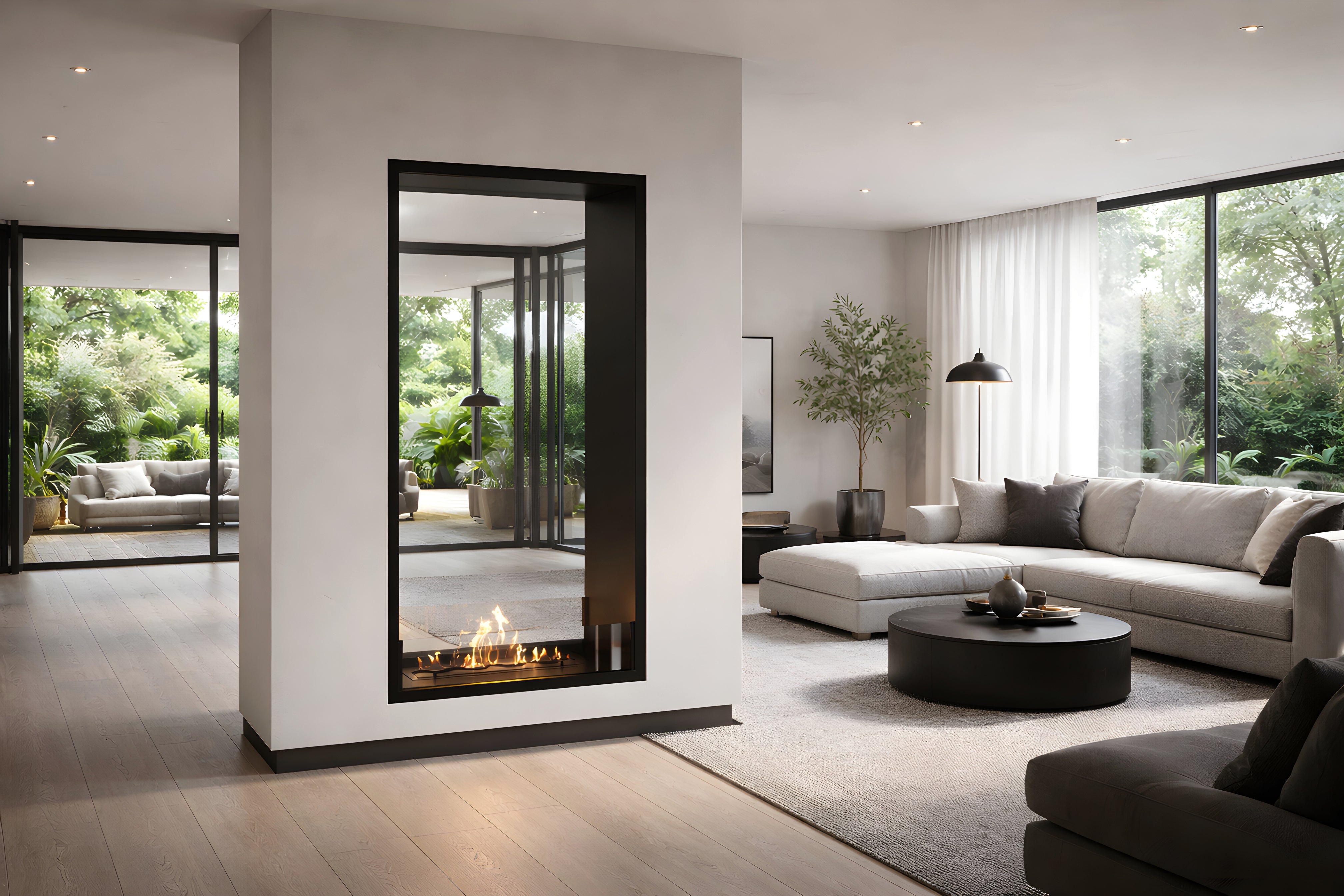 Fame Vertical Bio Ethanol Doorkijkhaard 90 x 120 cm