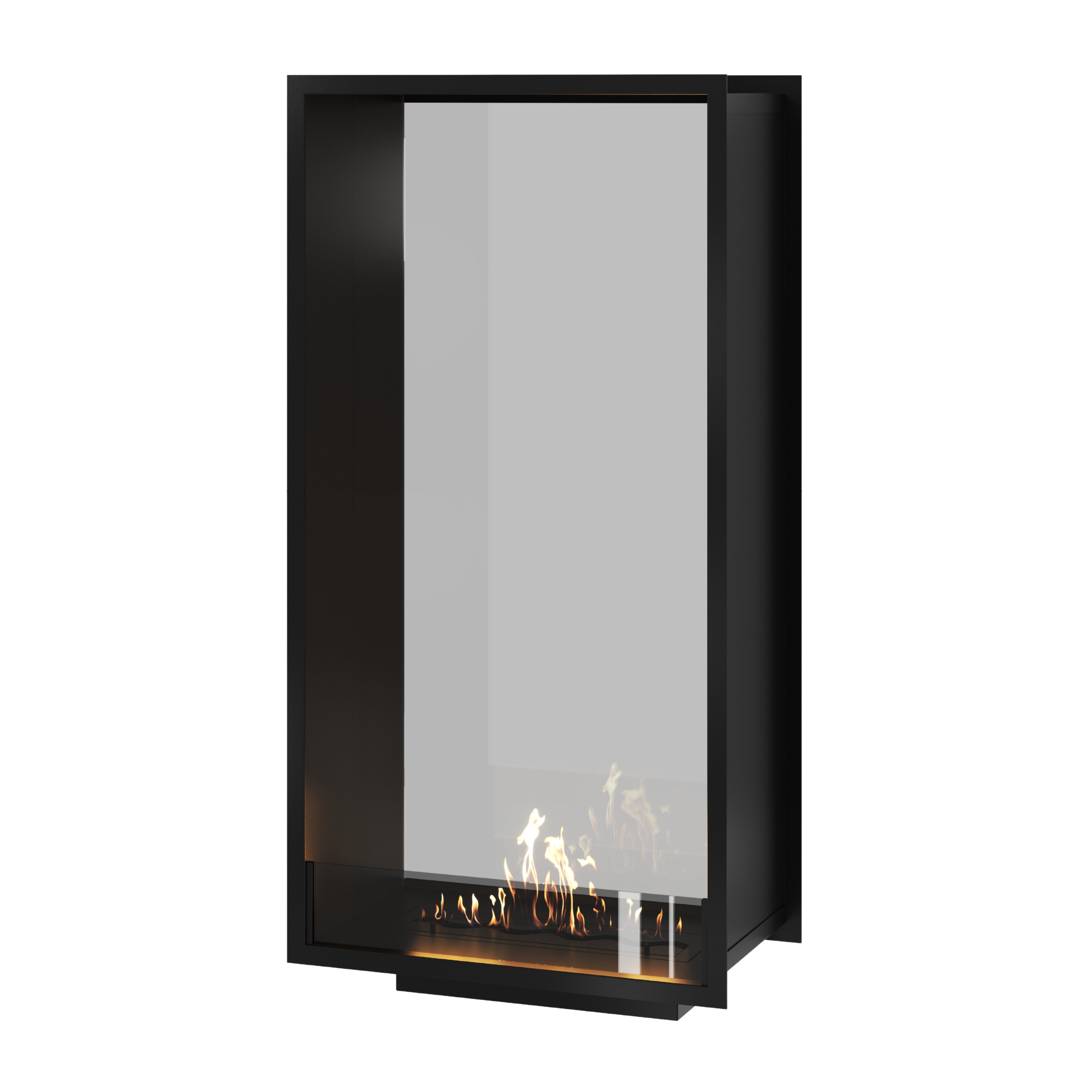 Fame Vertical Doorkijkhaard Enkel Volle Glas 70 x 180 cm