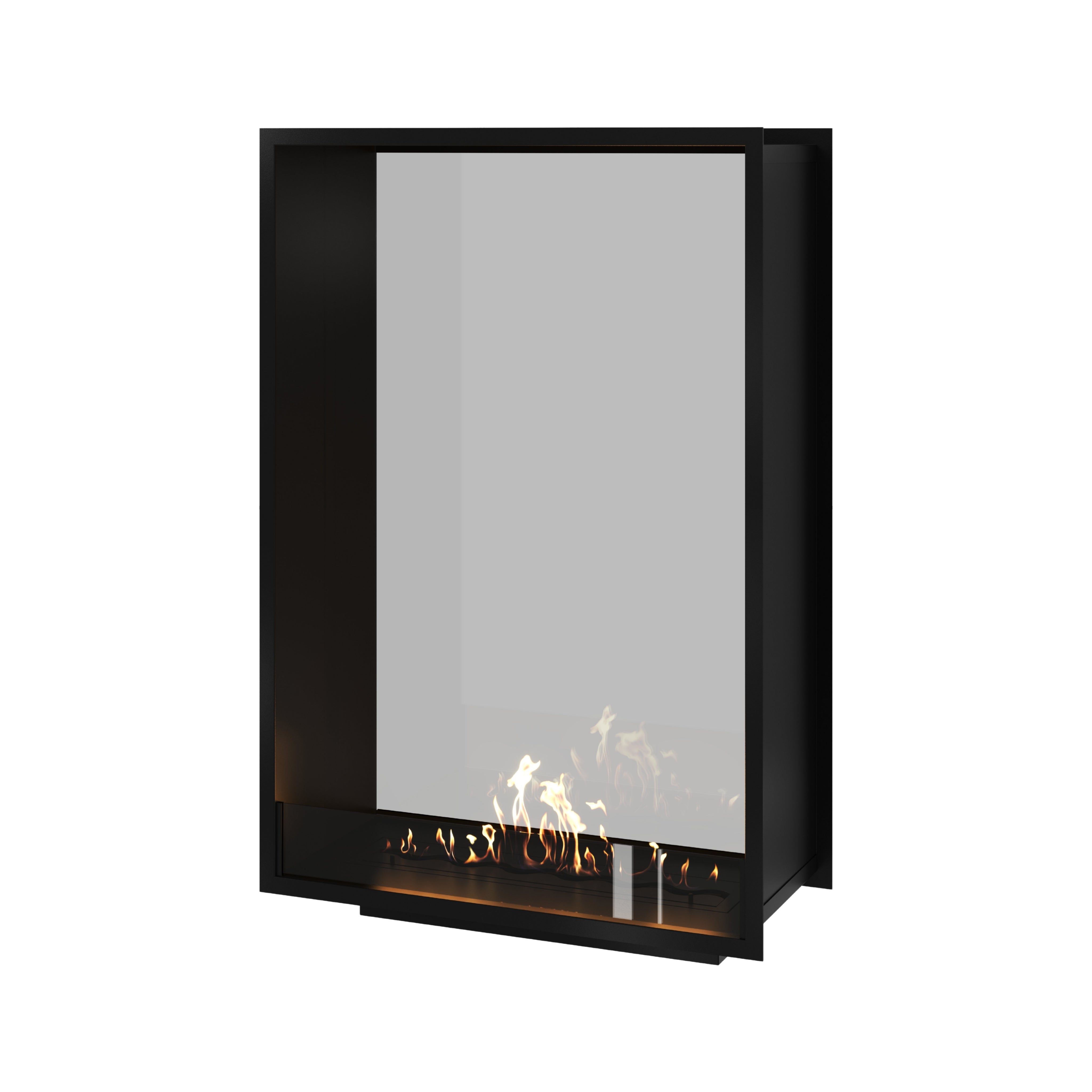 Fame Vertical Doorkijkhaard Enkel Volle Glas 90 x 120 cm
