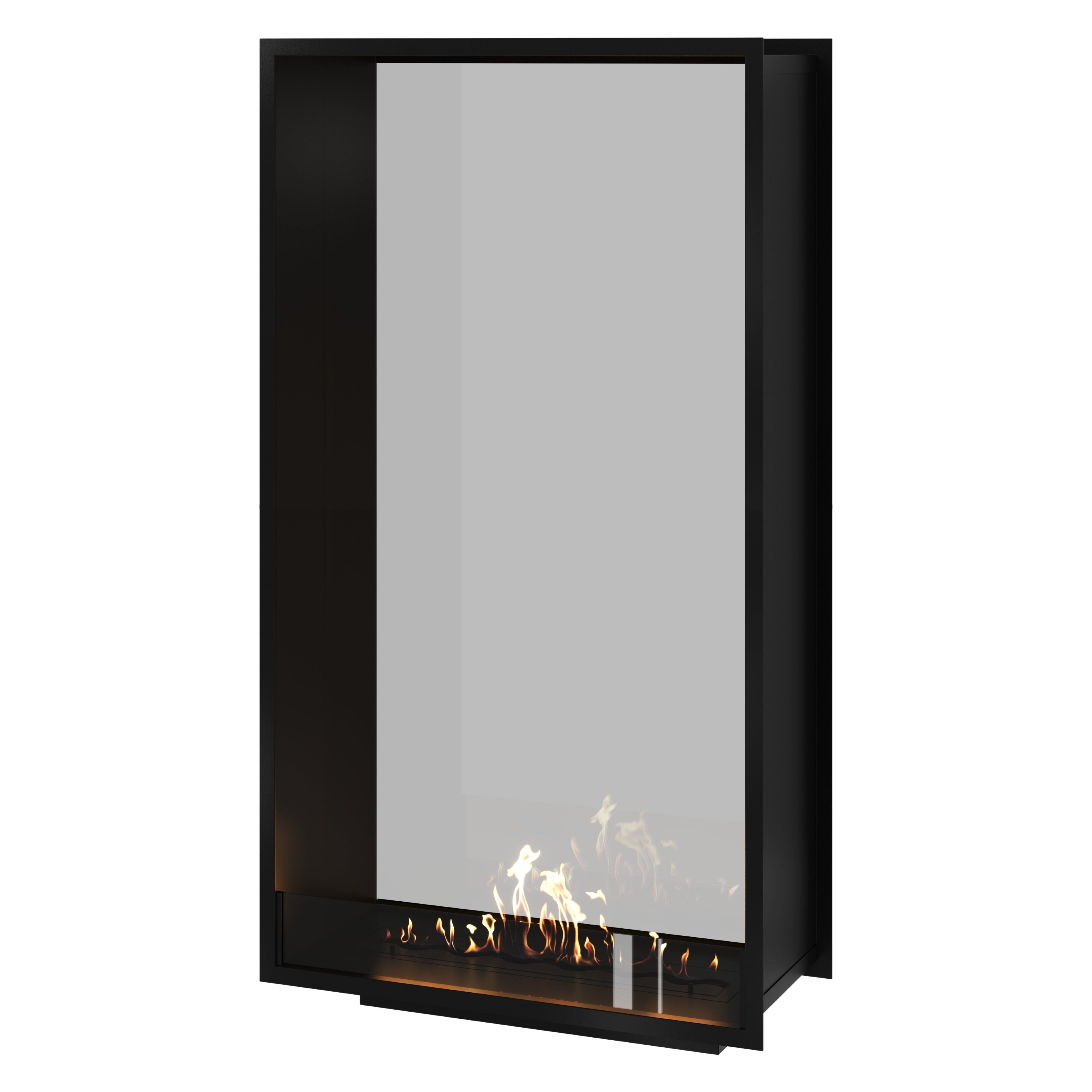 Fame Vertical Doorkijkhaard Enkel Volle Glas 90 x 200 cm