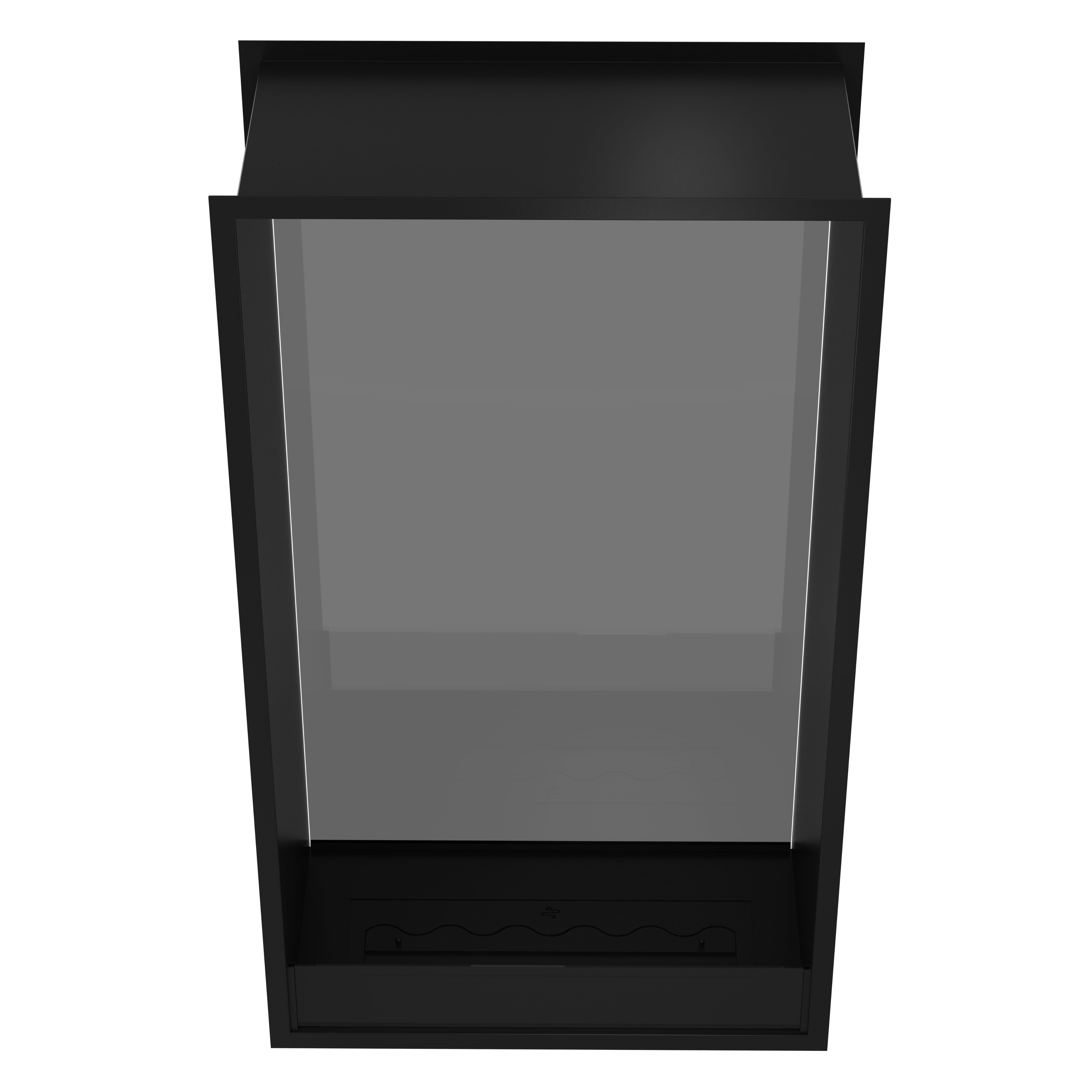 Fame Vertical Doorkijkhaard Enkel Volle Glas 80 x 120 cm