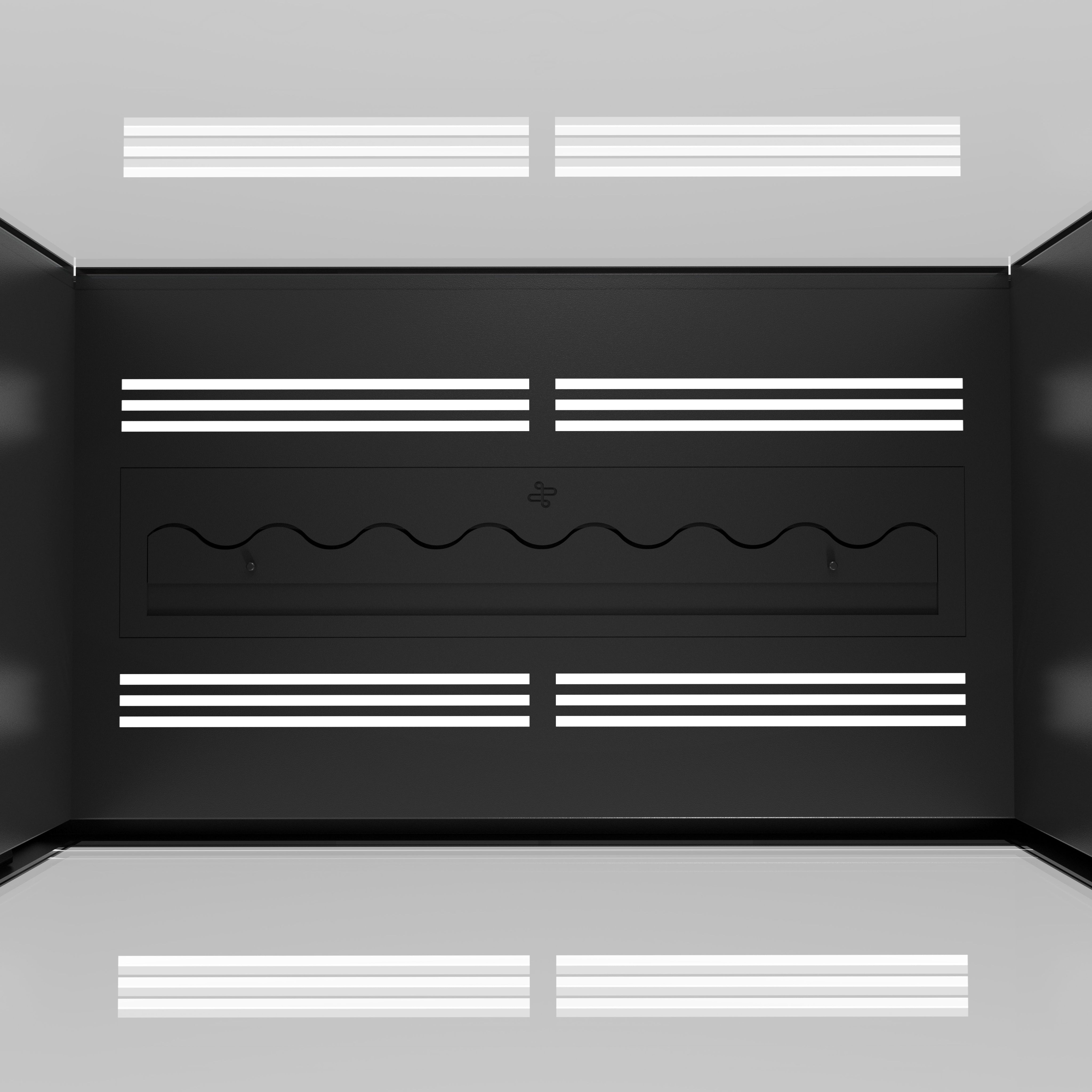 Fame Vertical Doorkijkhaard Met Volle Glas 100 x 160 cm