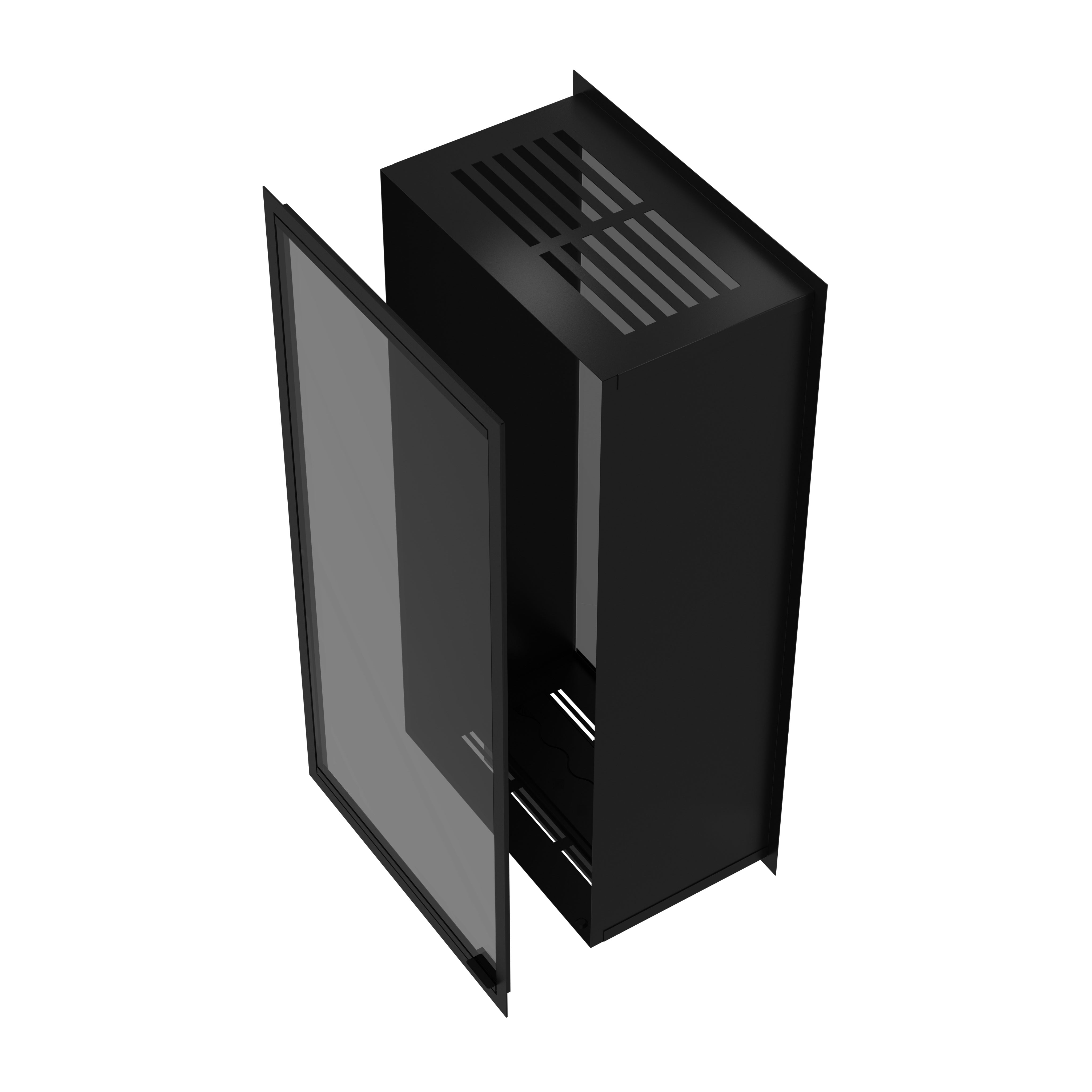 Fame Vertical Doorkijkhaard Met Volle Glas 60 x 100 cm