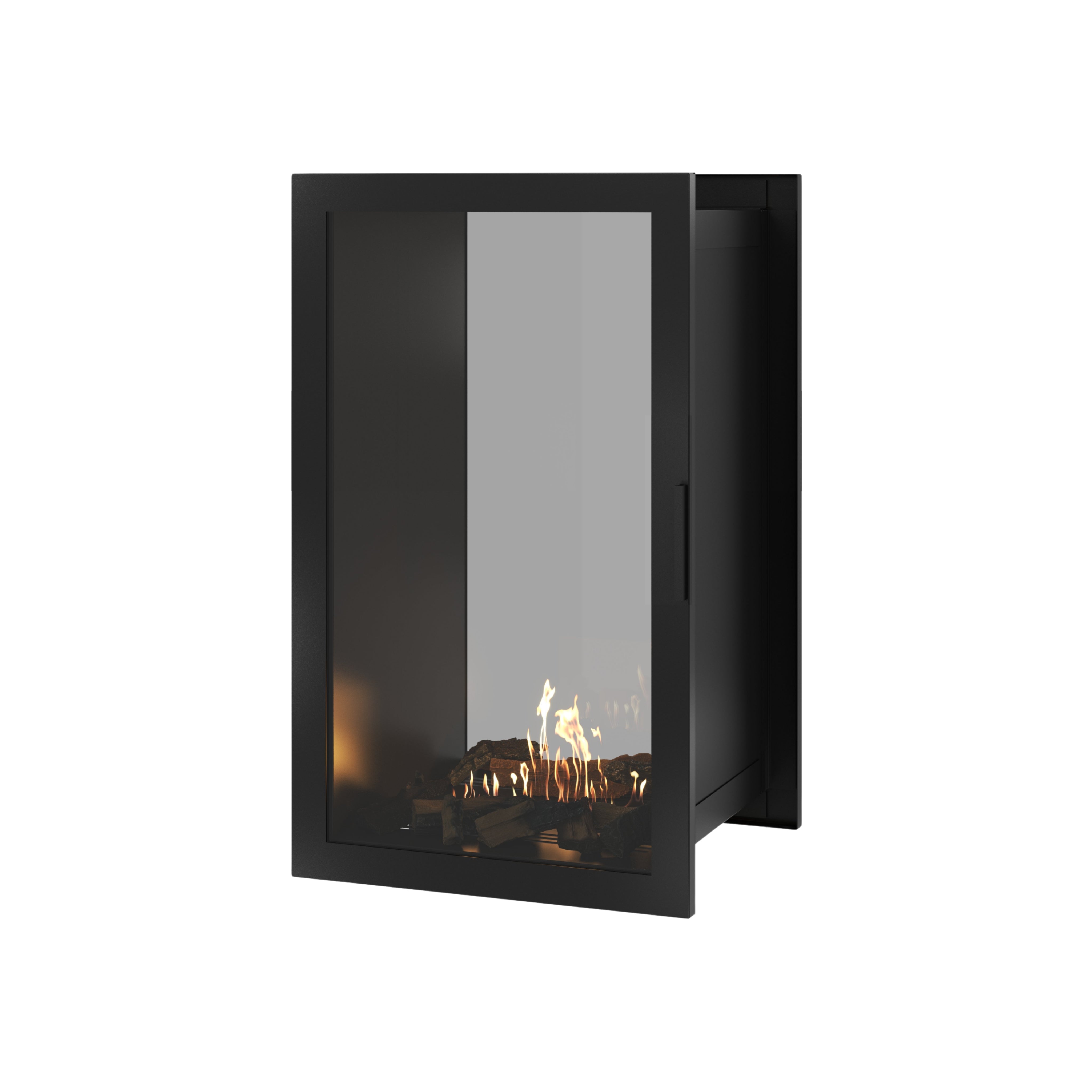 Fame Vertical Doorkijkhaard Met Volle Glas 60 x 100 cm