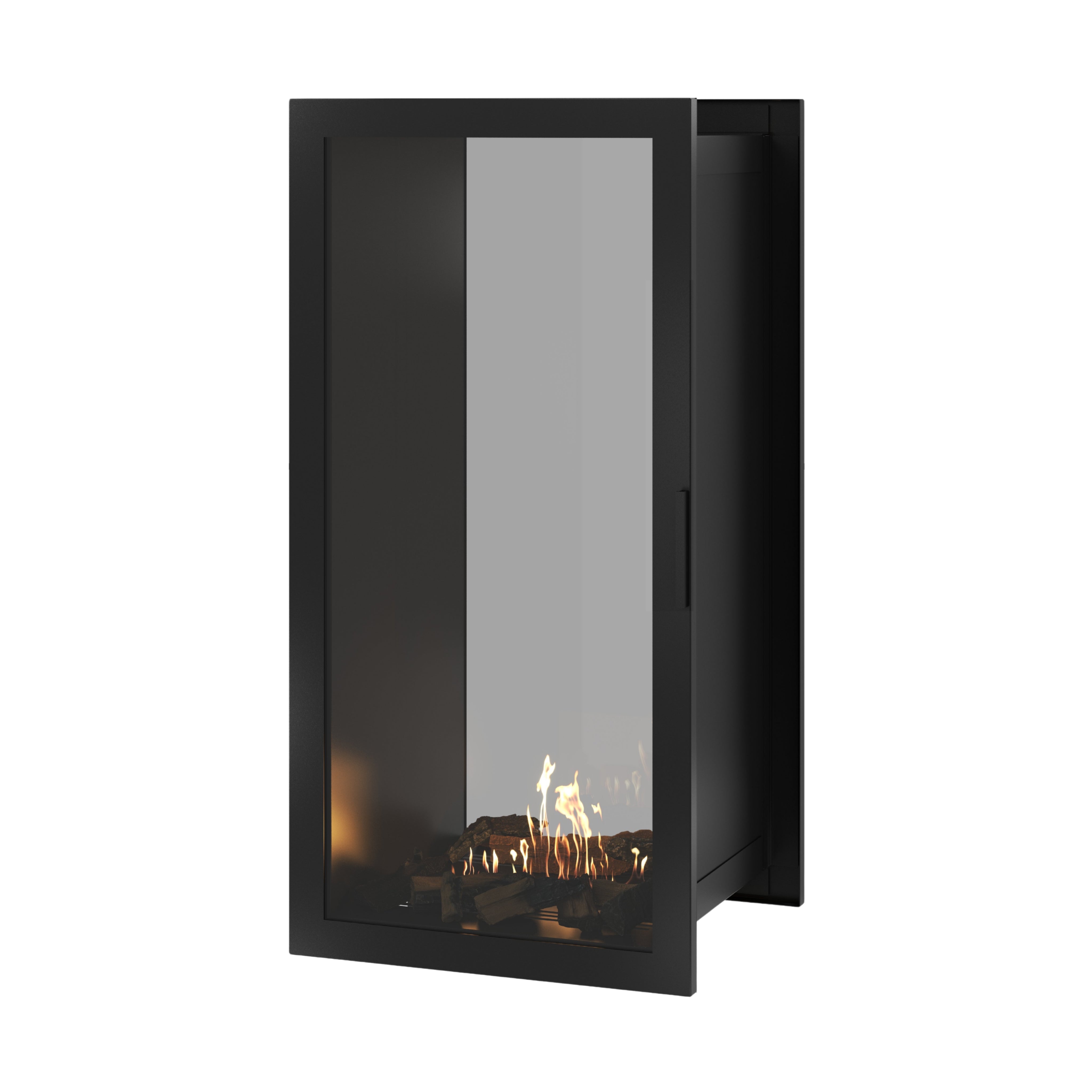 Fame Vertical Doorkijkhaard Met Volle Glas 60 x 160 cm