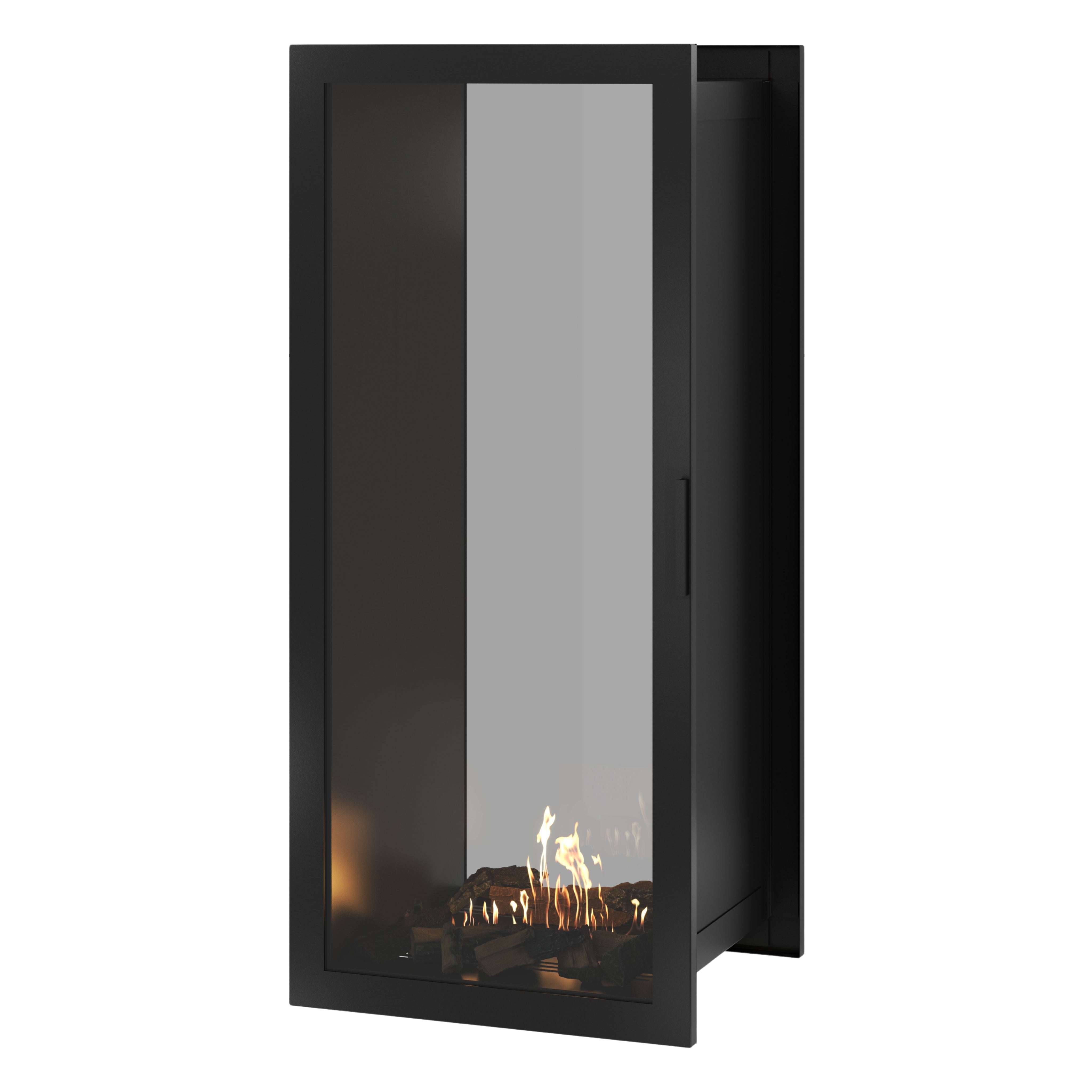 Fame Vertical Doorkijkhaard Met Volle Glas 60 x 200 cm