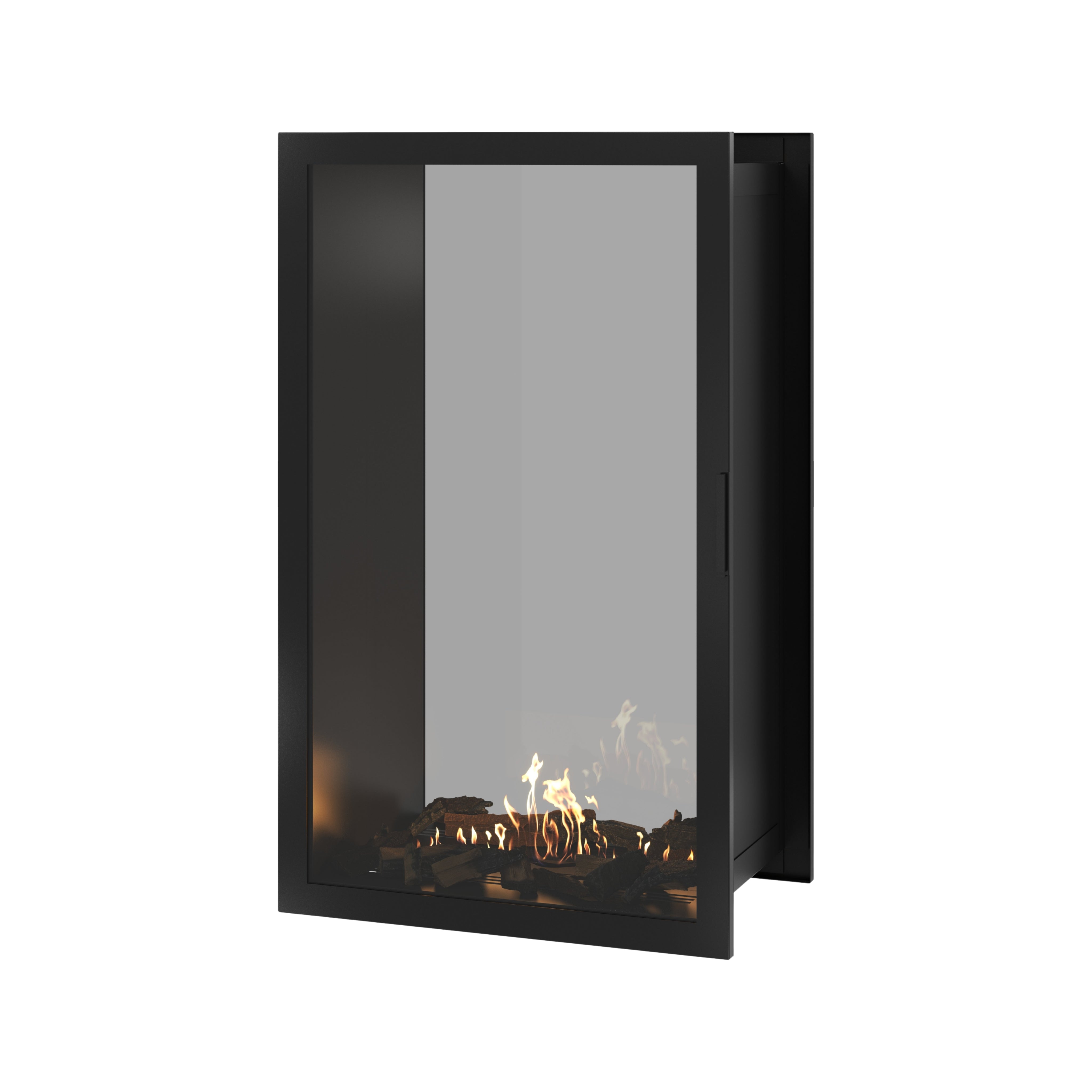 Fame Vertical Doorkijkhaard Met Volle Glas 80 x 120 cm