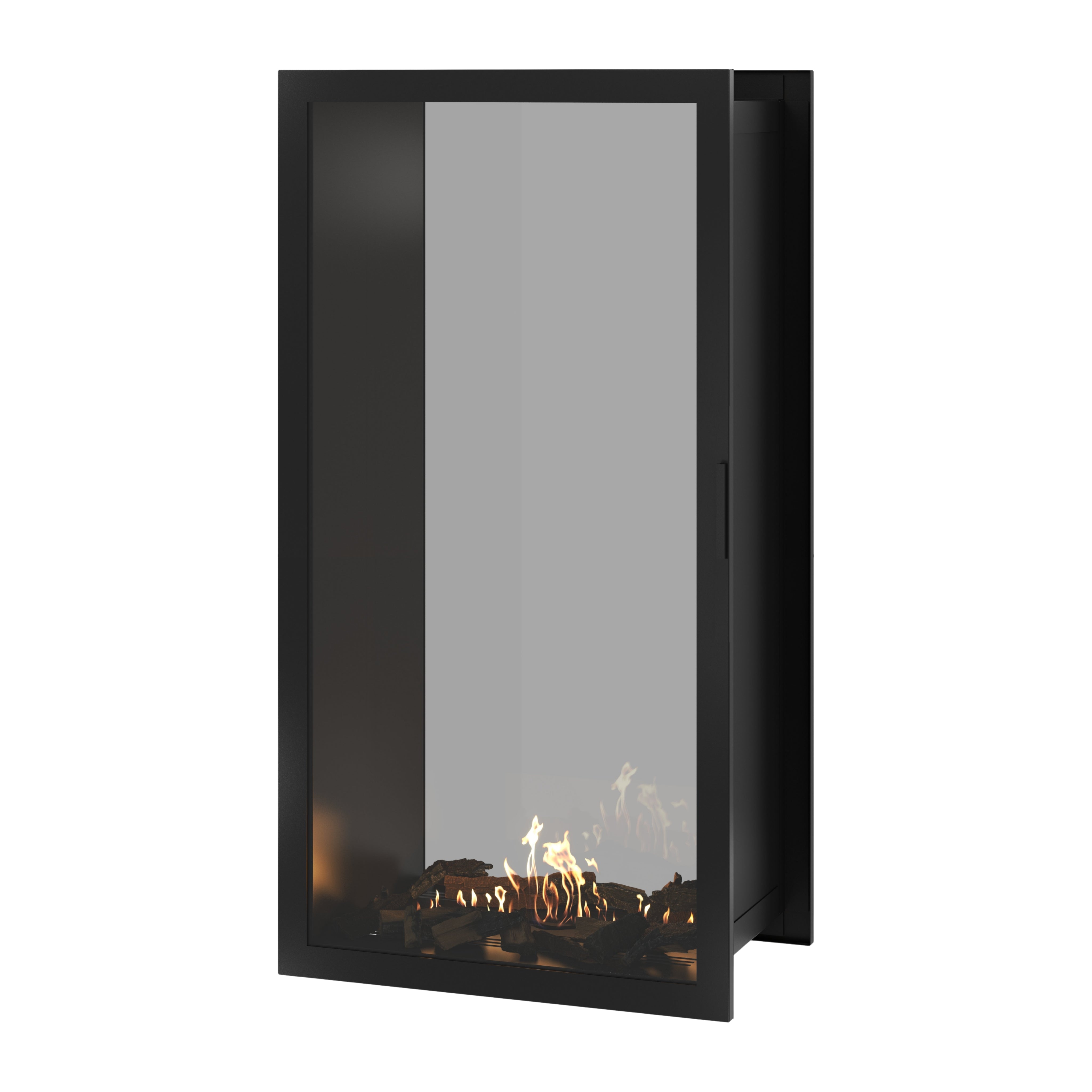 Fame Vertical Doorkijkhaard Met Volle Glas 80 x 180 cm