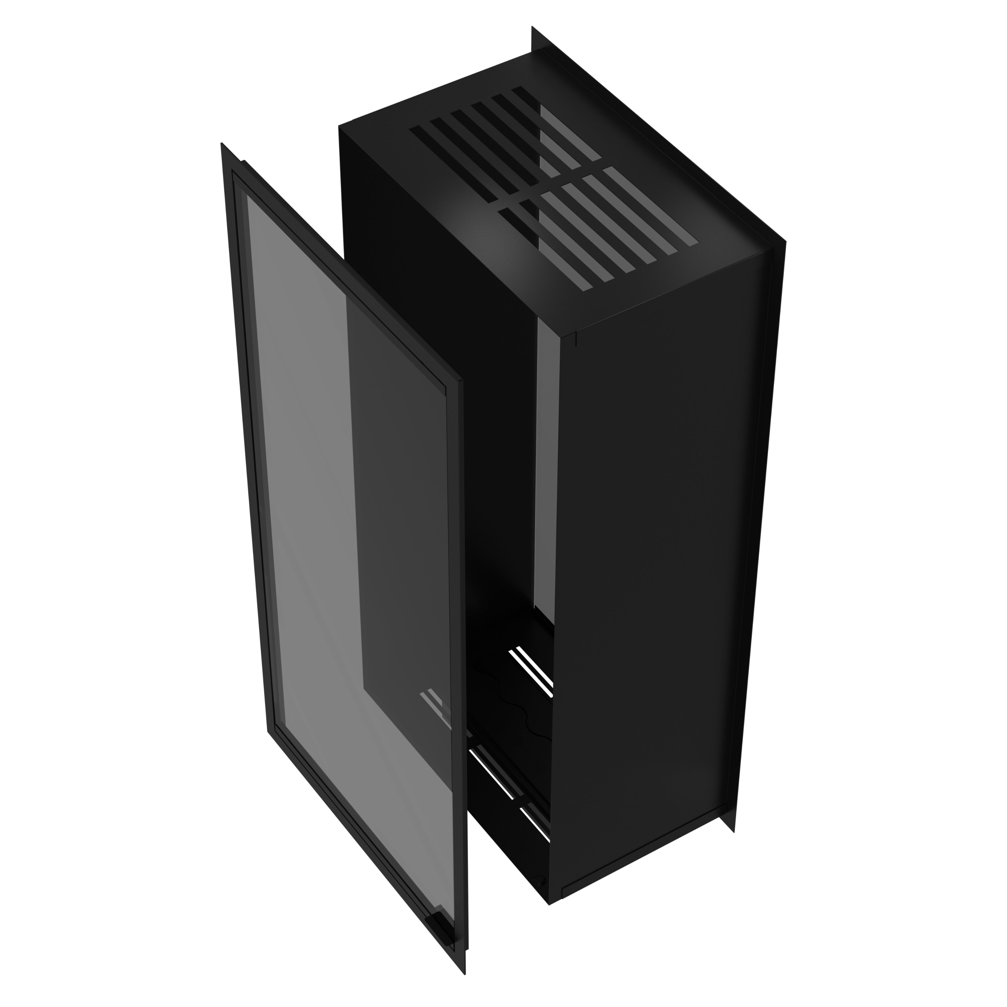 Fame Vertical Doorkijkhaard Met Volle Glas 100 x 160 cm
