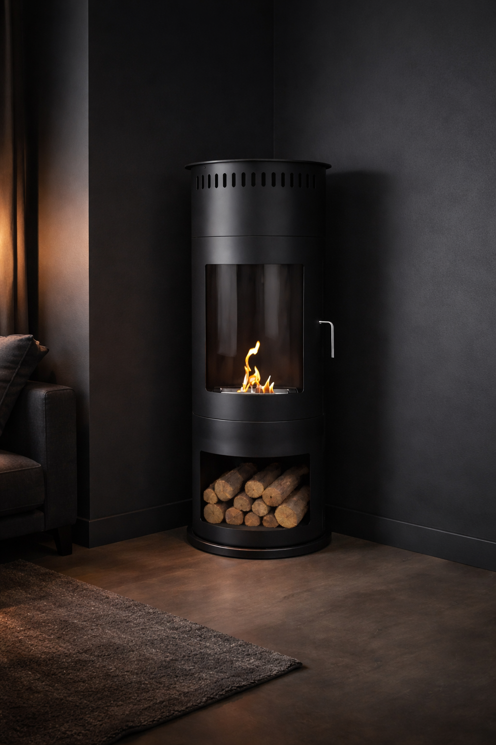 Habe Bio Ethanol Vrijstaande Kachelhaard H113 cm