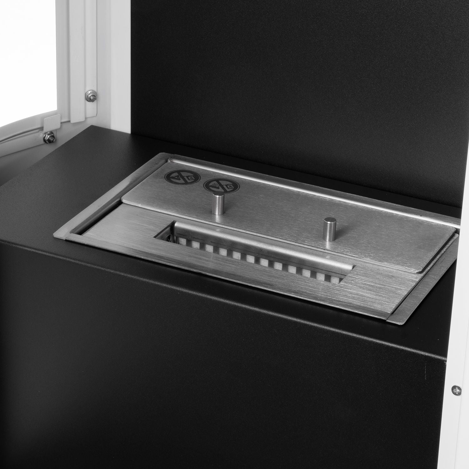 Habe White Bio Ethanol Stove H100 cm